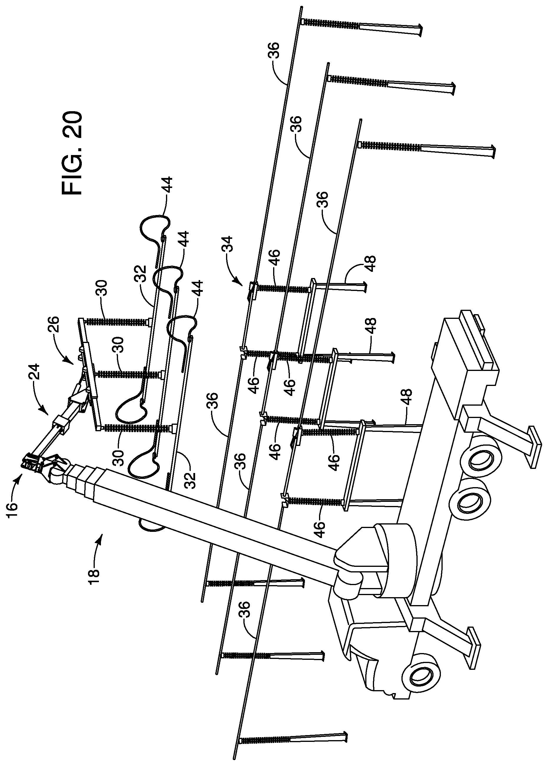 Patent US12614896 Figure 13 – Mounting a robotic arm in an inverted position to suspend an electrical bypass