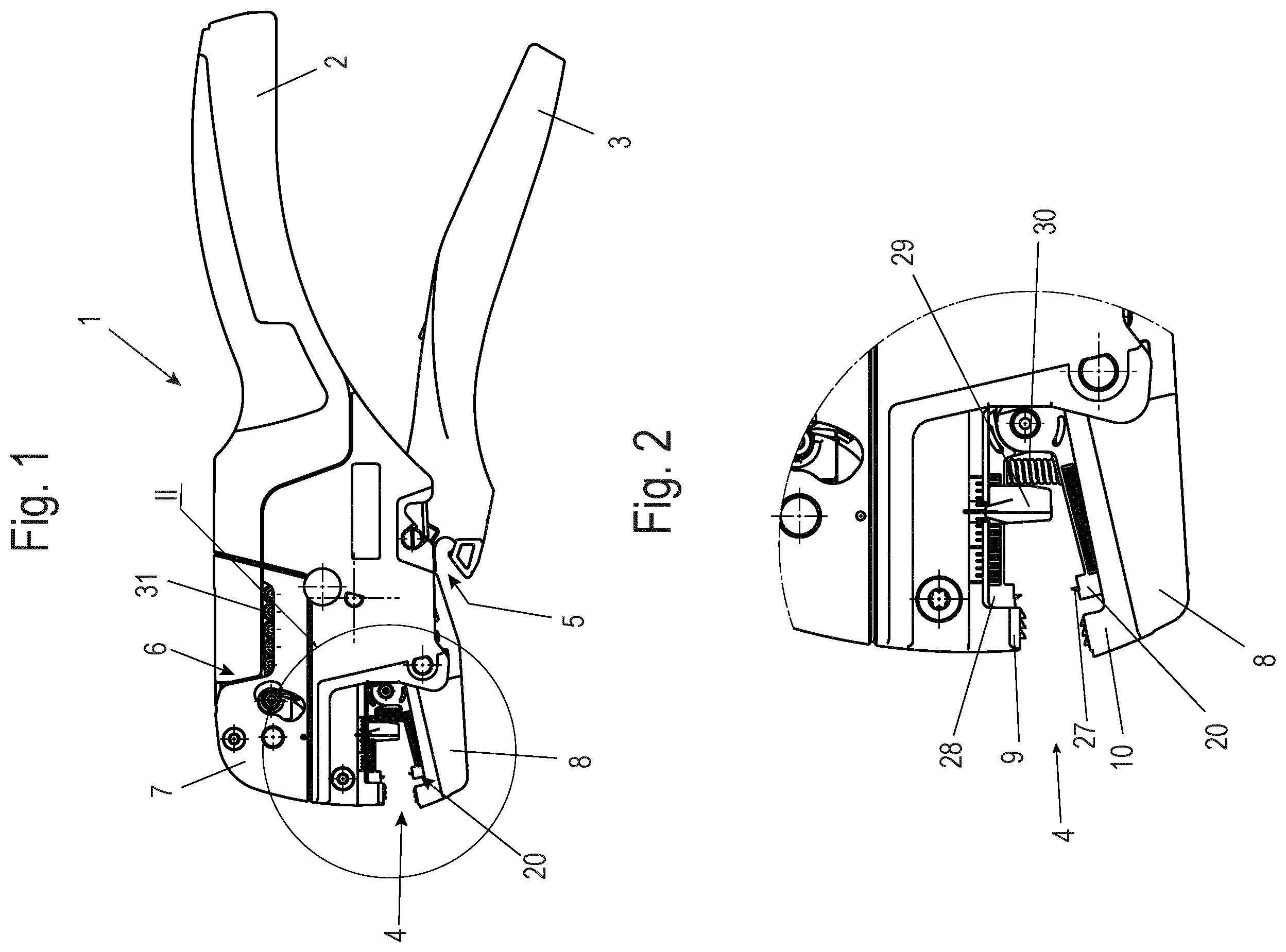 Patent US12614897 Figure 1 – Stripping unit of a pressing tool, pressing tool and method for mounting an adjustment unit
