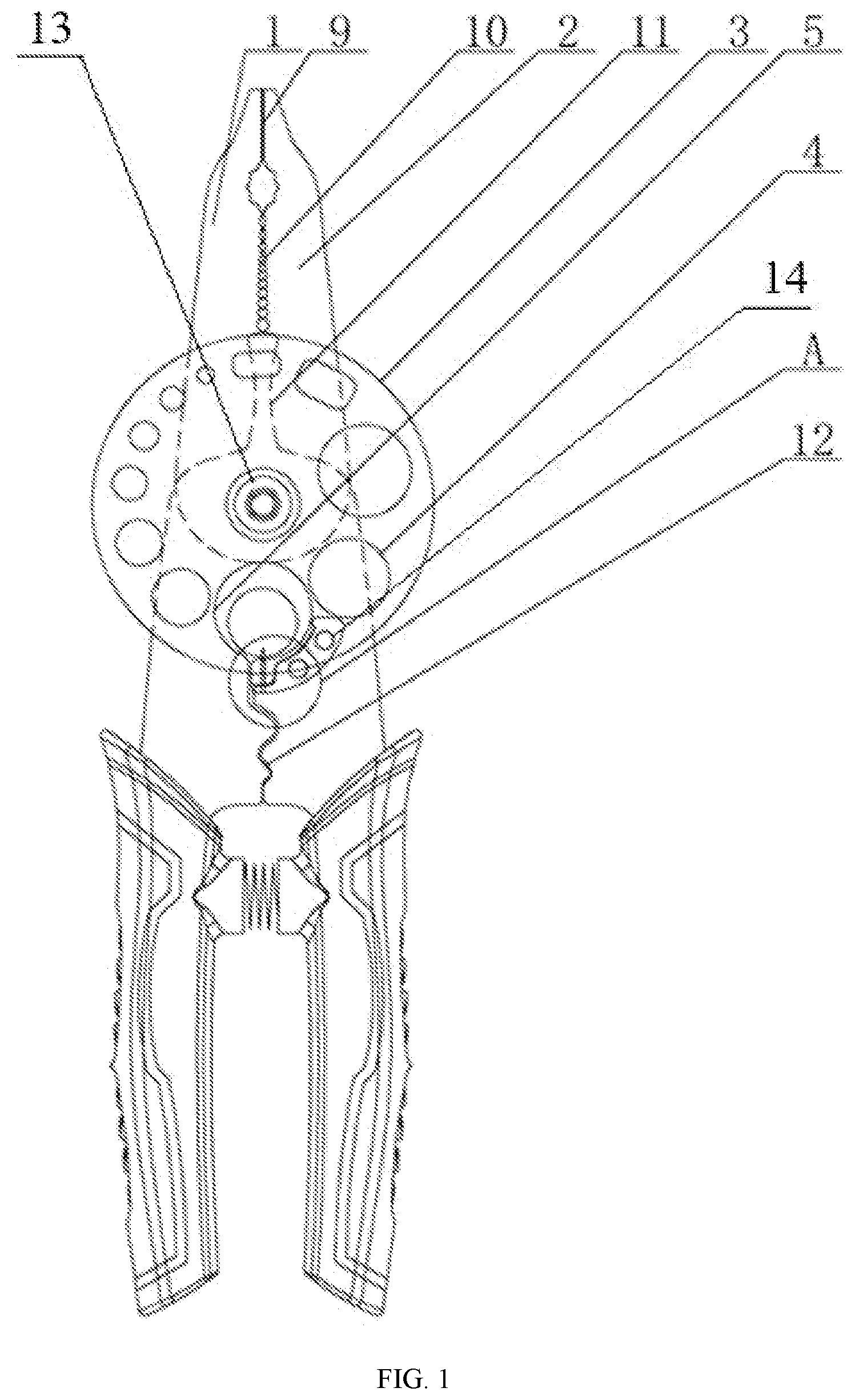 Patent US12614898 Figure 1 – Multifunctional combined cable stripper