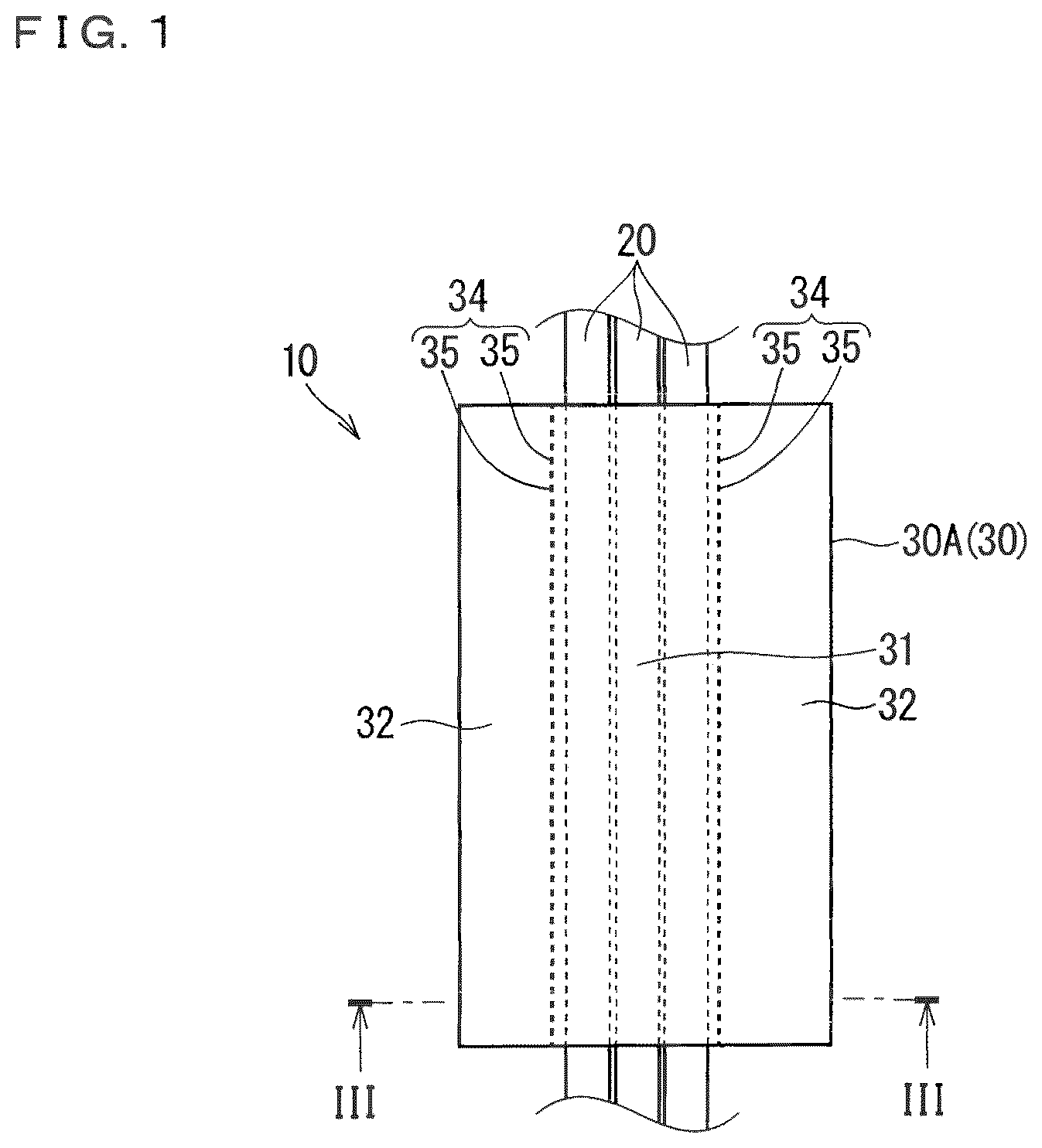 Patent US12614899 Figure 1 – Wiring member