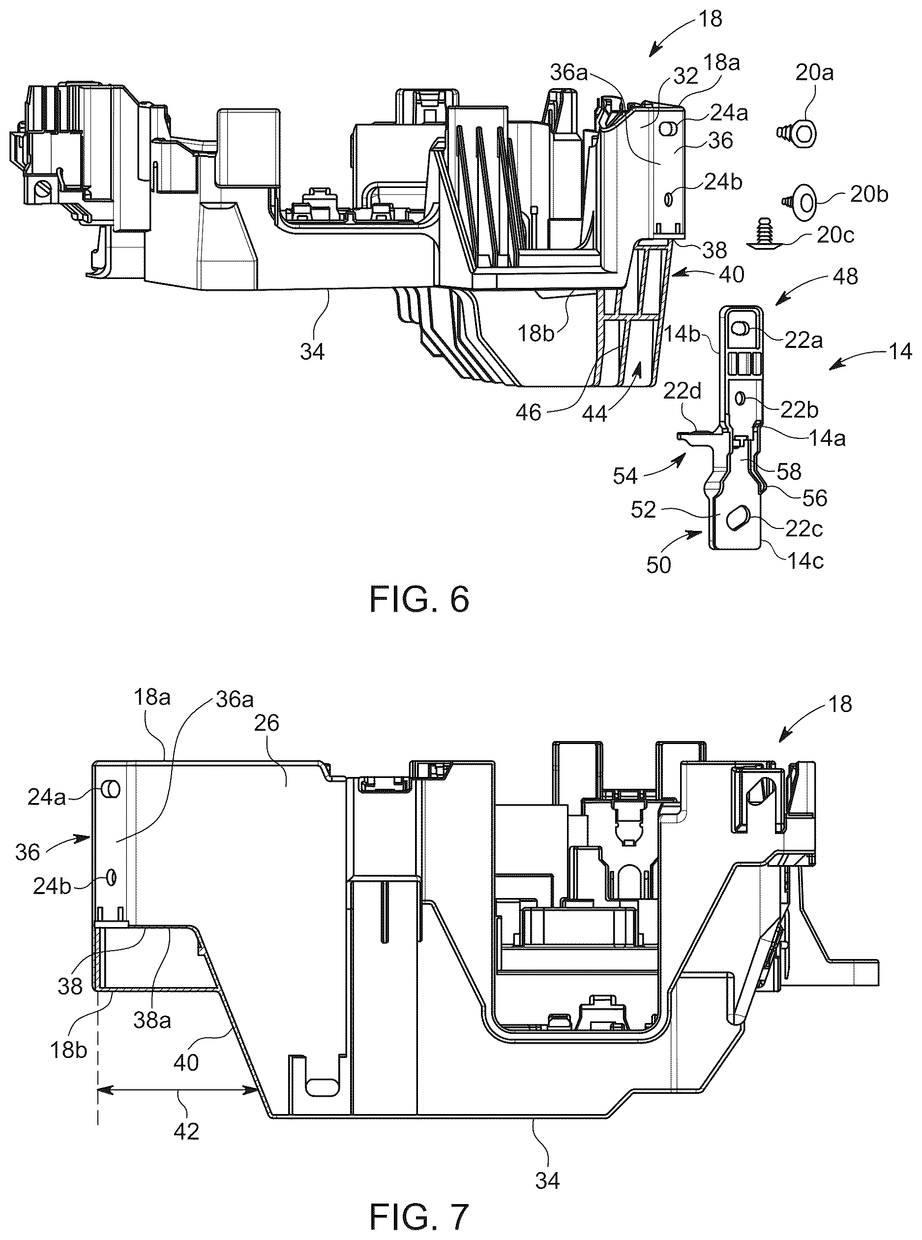 Patent US12614900 Figure 6 – Power distribution box having a bracket