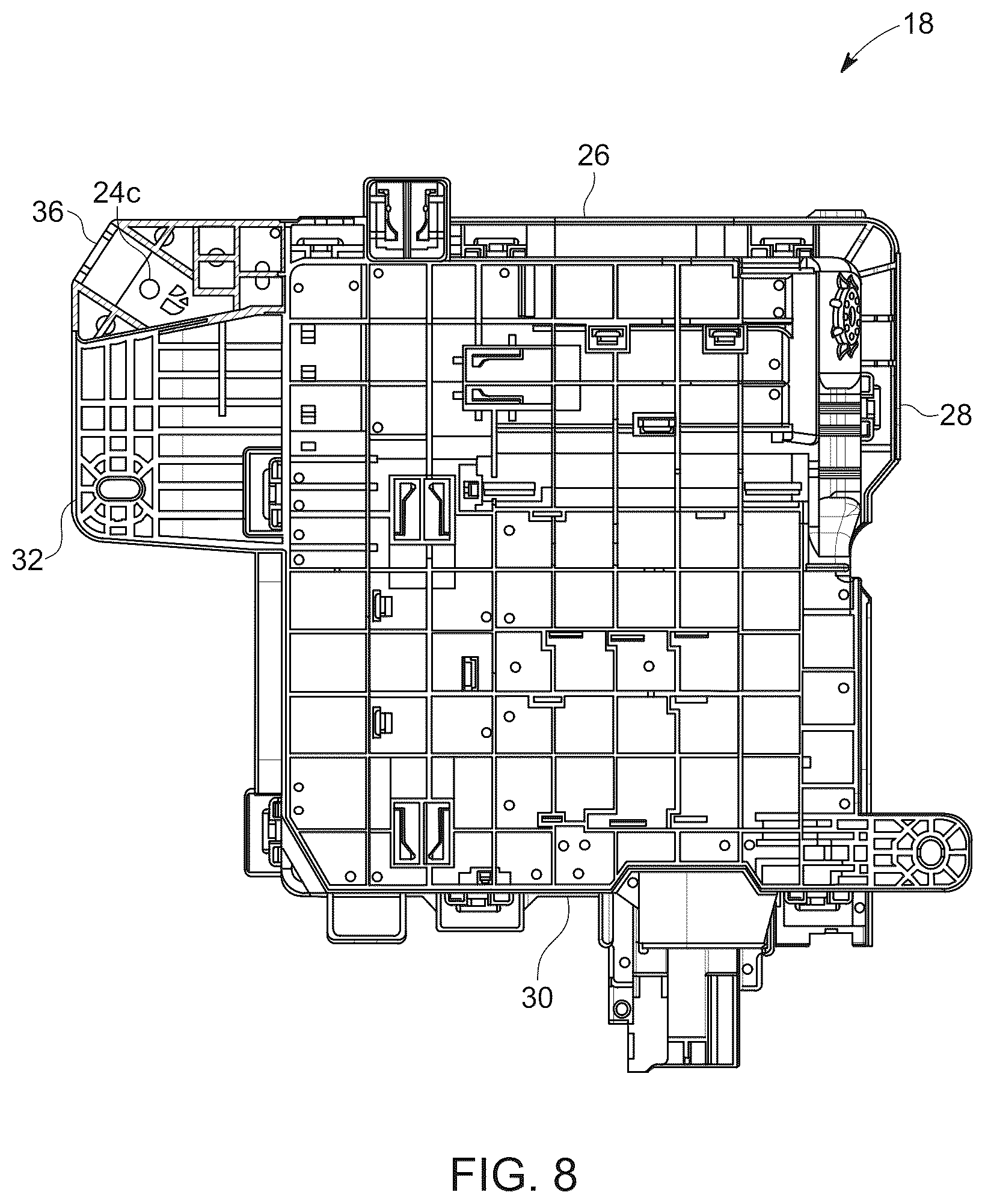 Patent US12614900 Figure 7 – Power distribution box having a bracket
