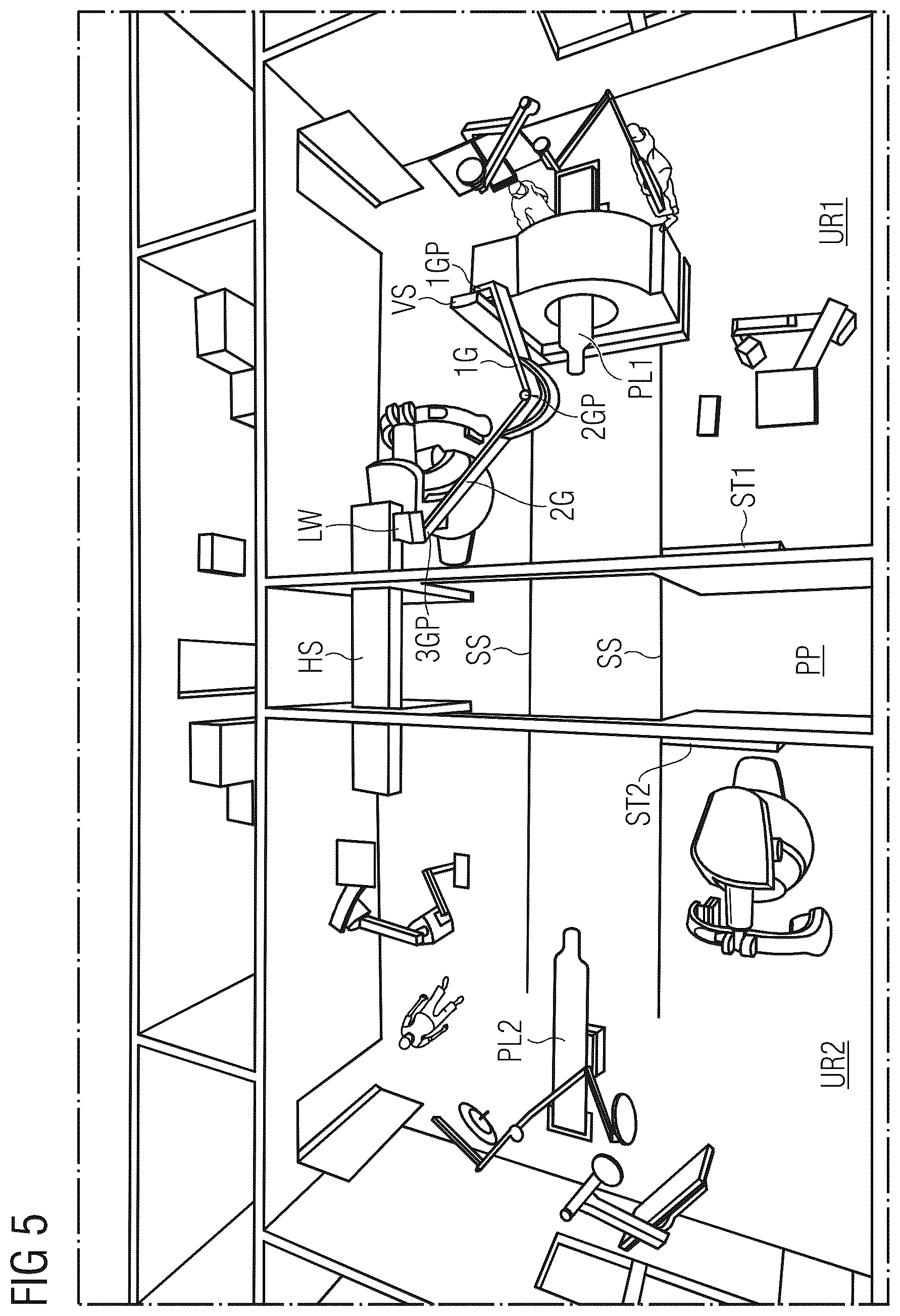 Patent US12614901 Figure 5 – Cable routing for a computed tomography system
