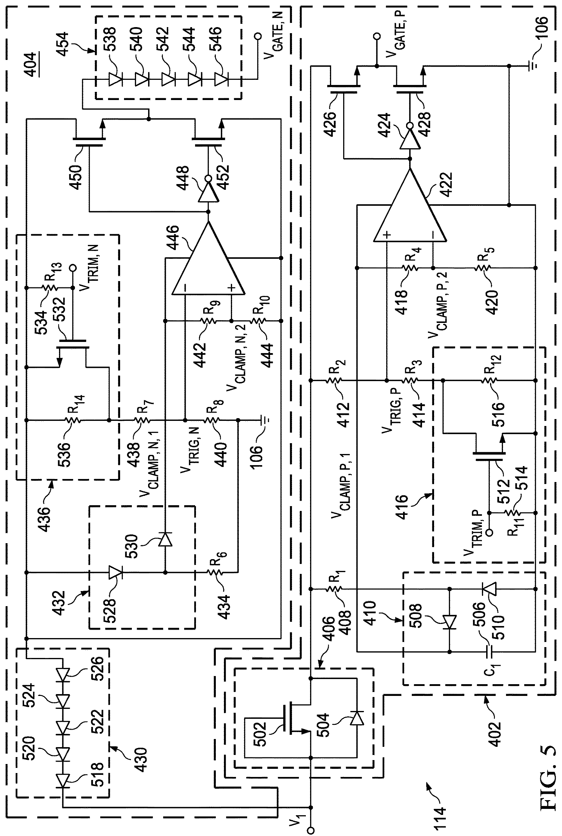 Patent US12614904 Figure 5 – Methods and apparatus to improve performance of power path protection devices