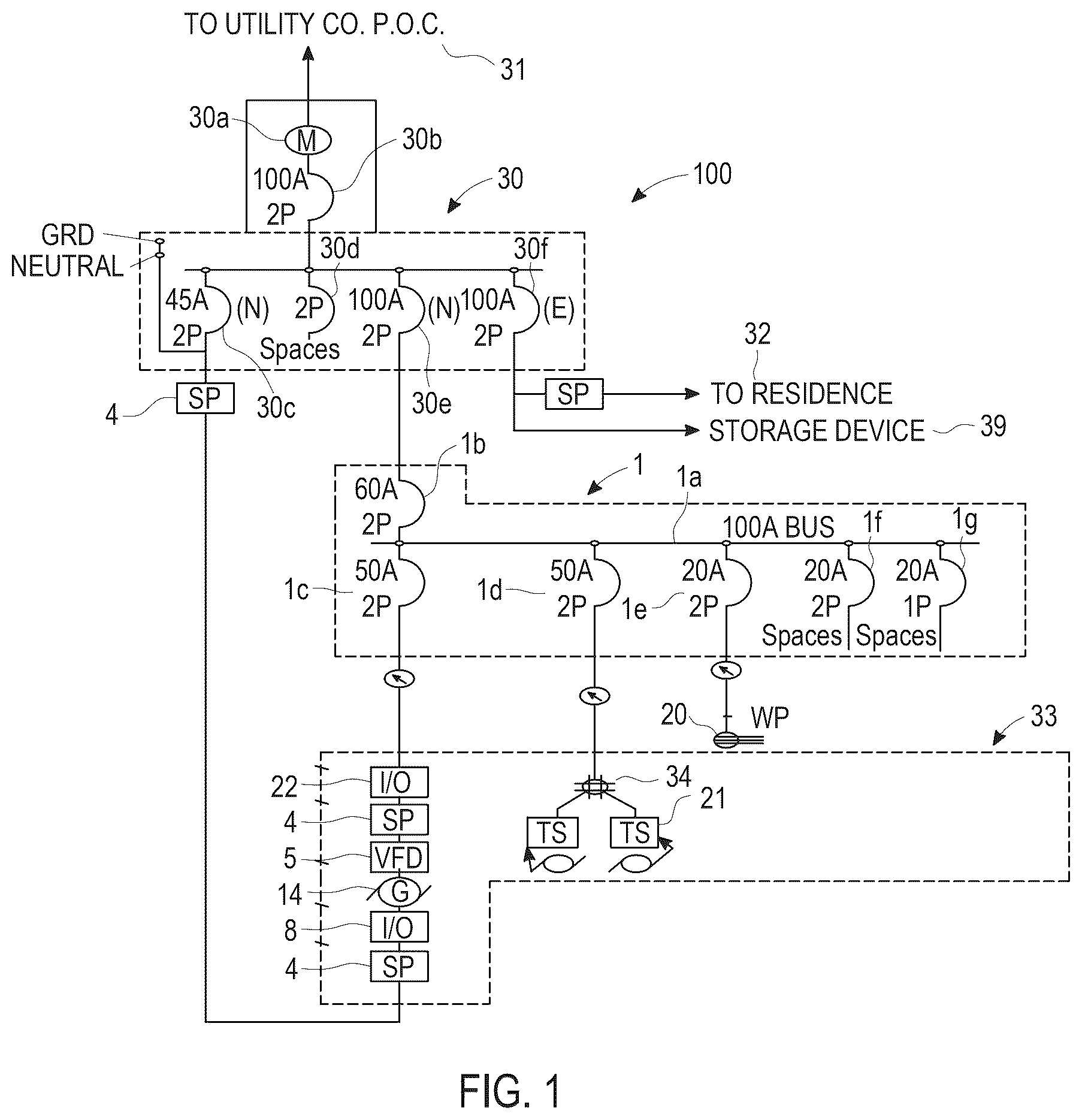 Patent US12614906 — System and method for electrical power generation and distribution — Figure 1