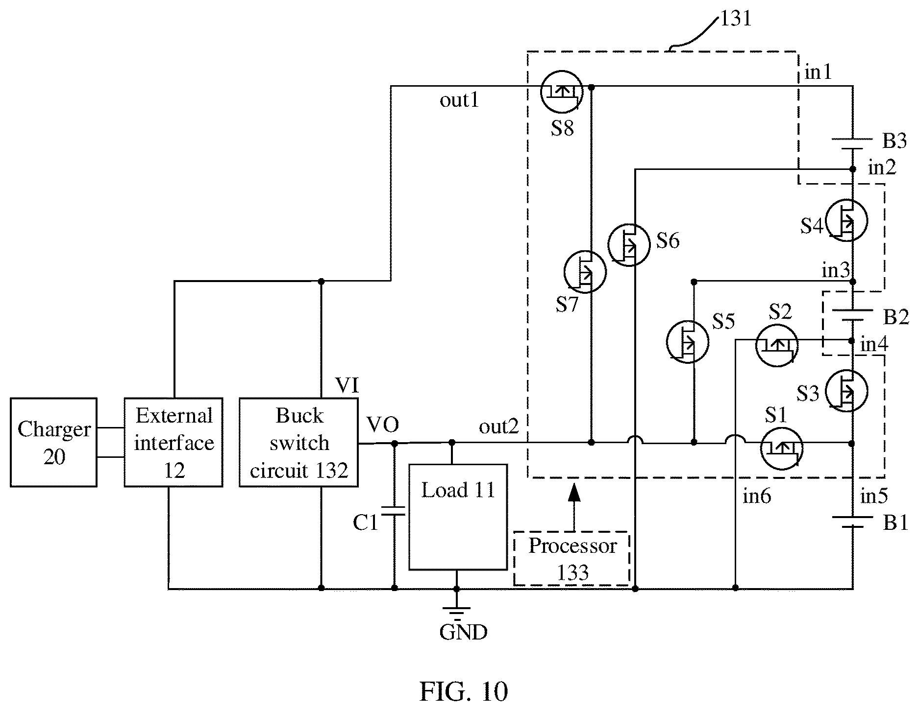 Patent US12614914 Figure 7 – Method for switching connection status of cell, power supply system, and electronic device