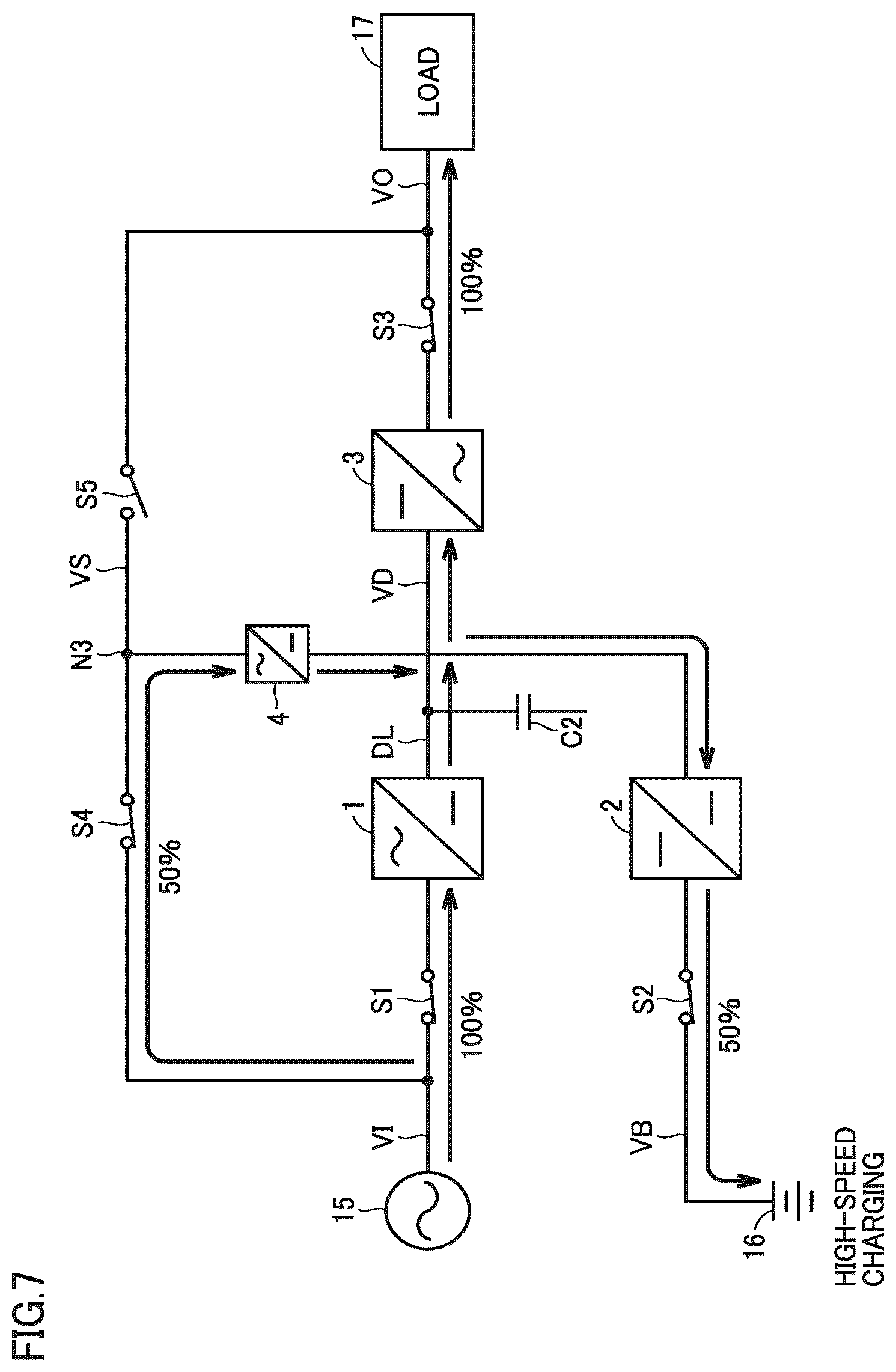 Patent US12614919 Figure 7 – Uninterruptible power supply apparatus