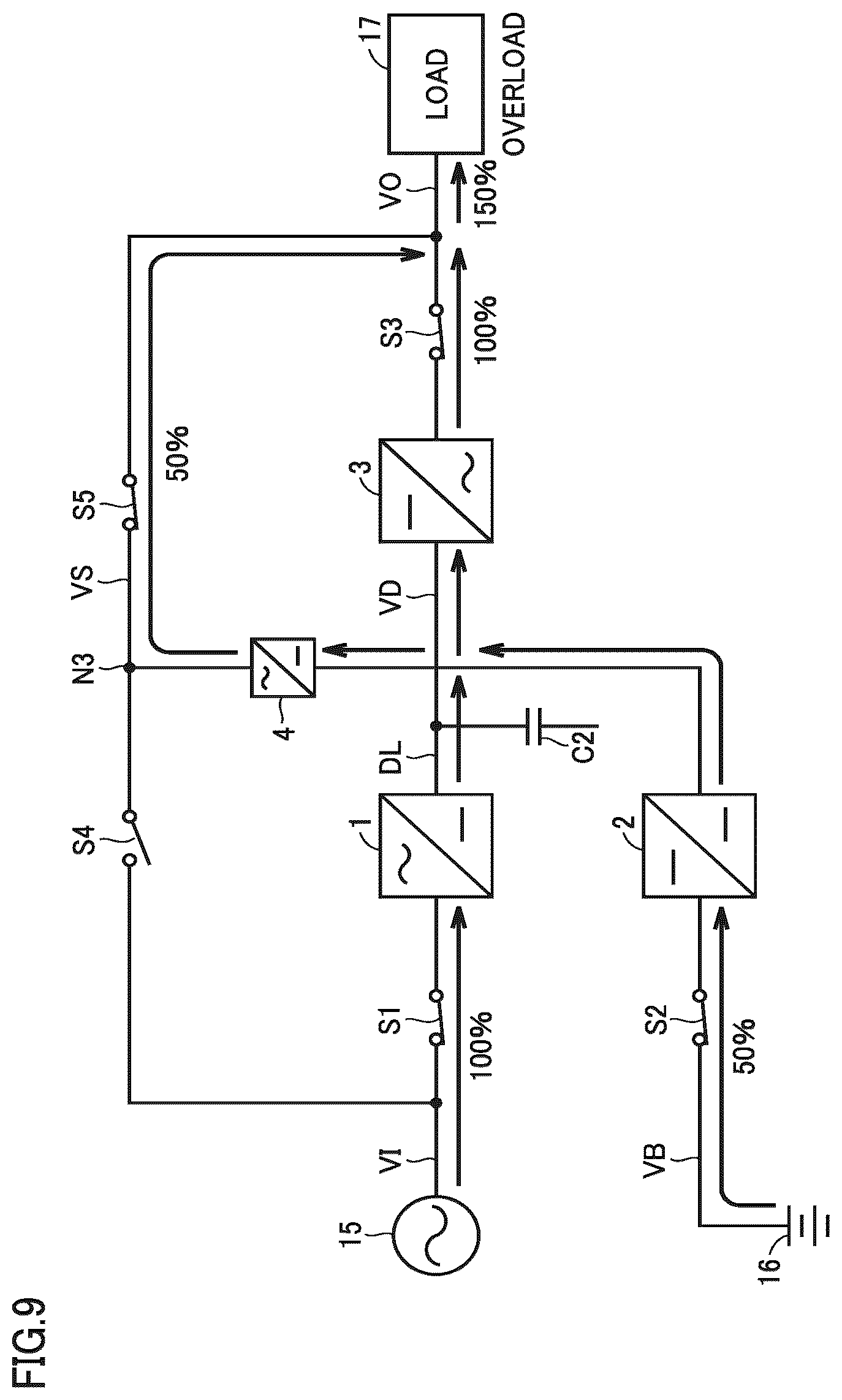 Patent US12614919 Figure 9 – Uninterruptible power supply apparatus
