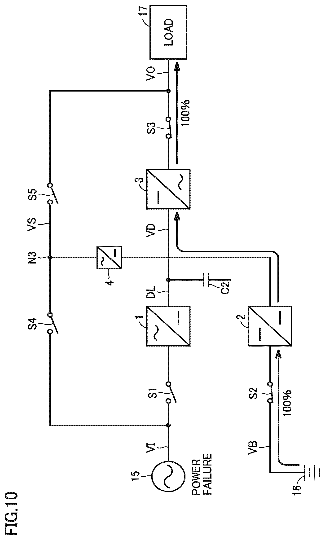 Patent US12614919 Figure 10 – Uninterruptible power supply apparatus