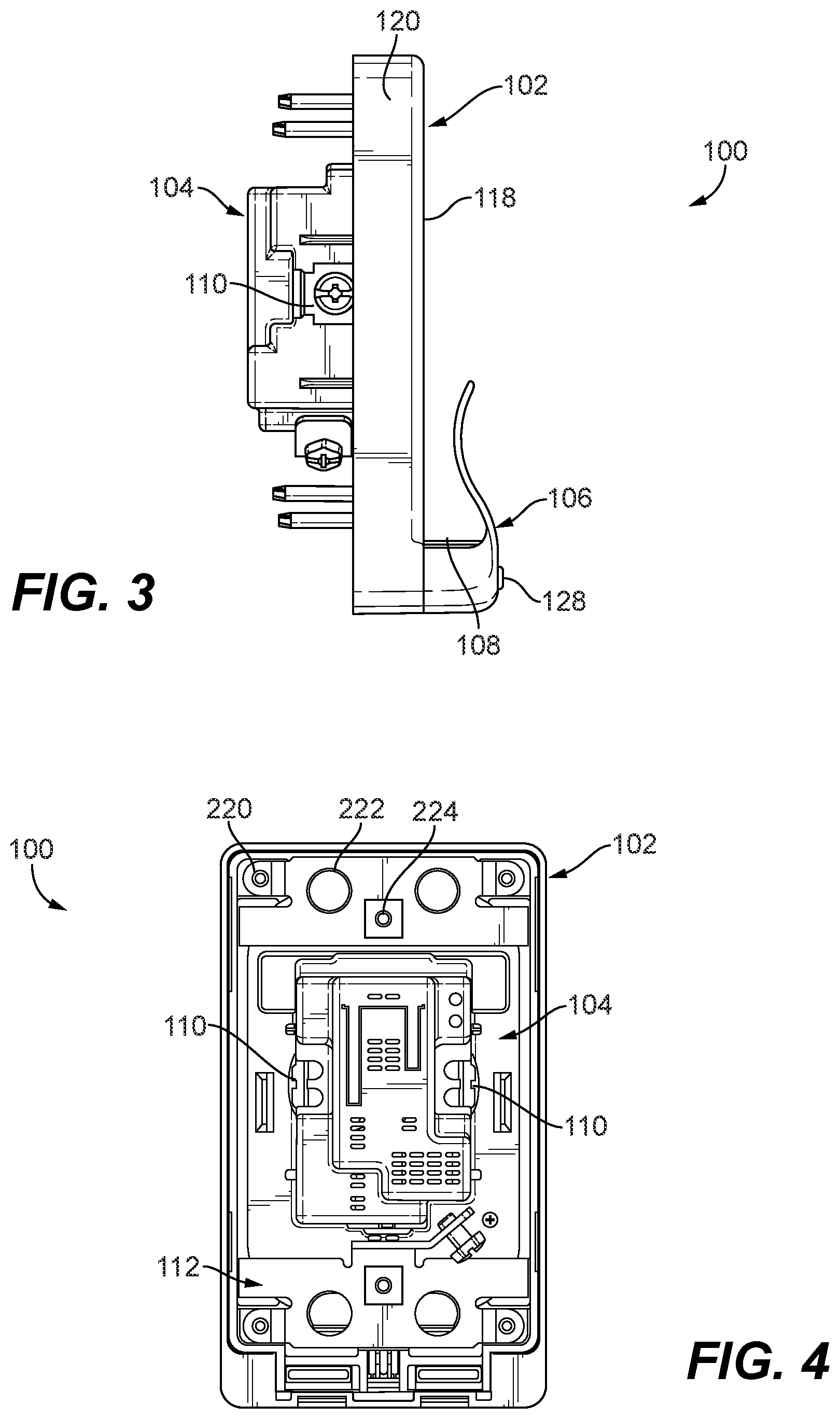 Patent US12614925 Figure 2 – Receptacle inductive charging devices