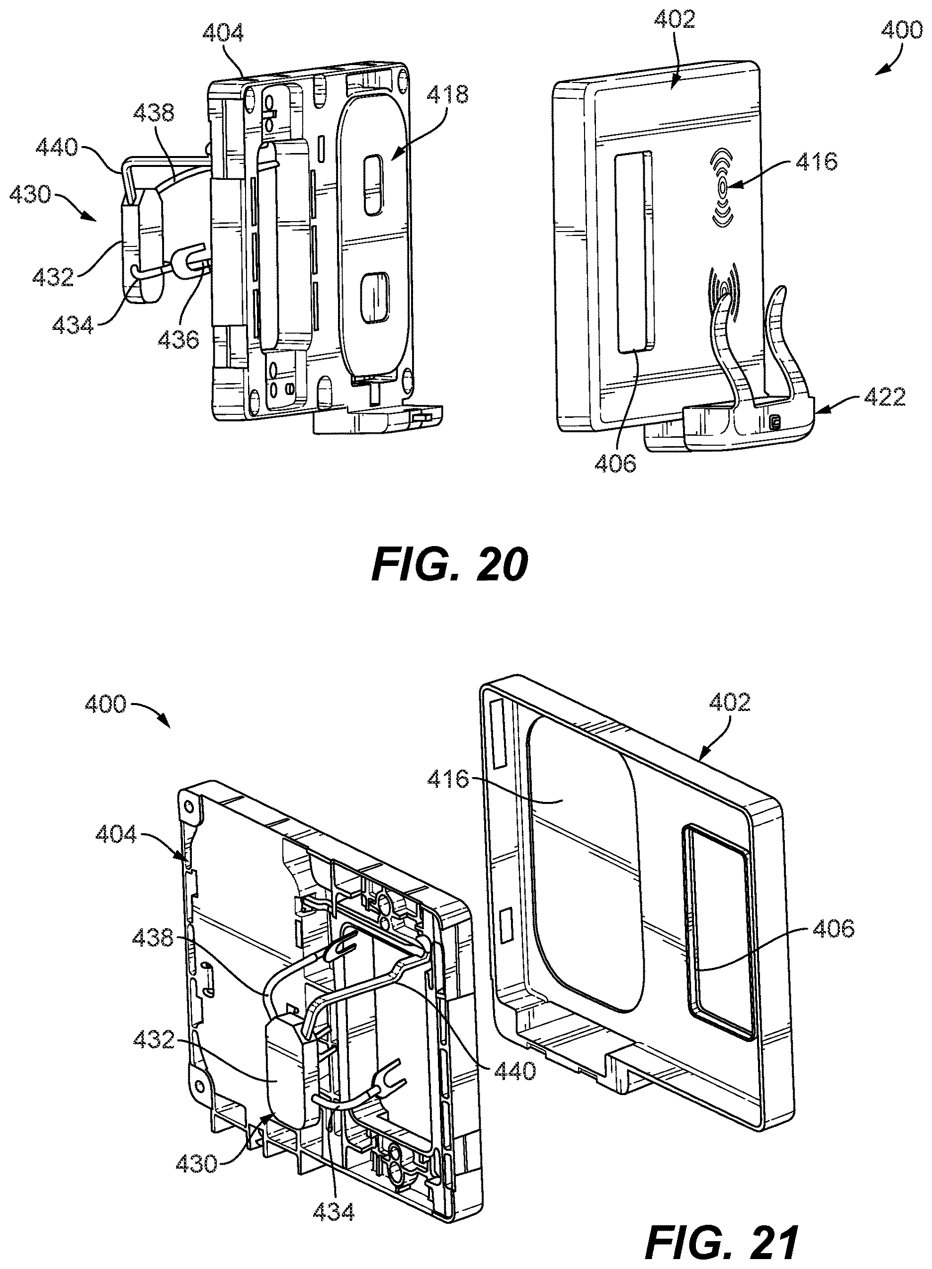 Patent US12614925 Figure 11 – Receptacle inductive charging devices