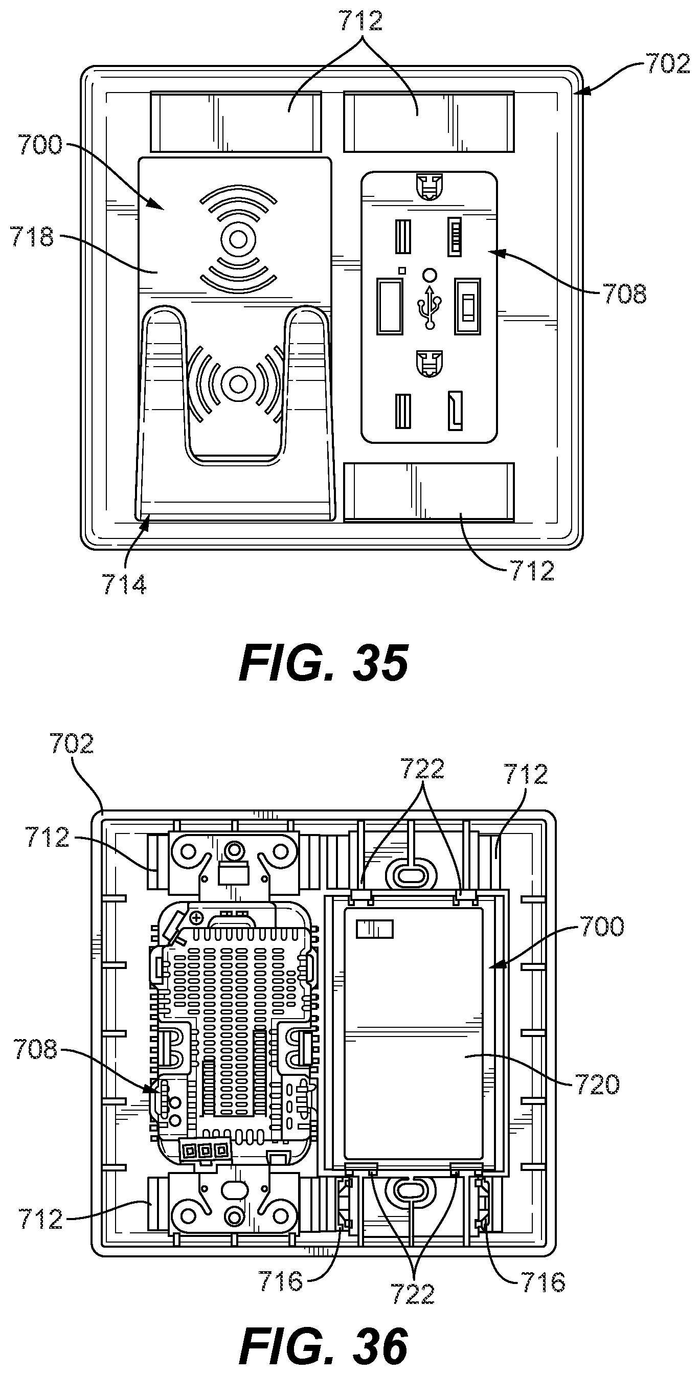Patent US12614925 Figure 19 – Receptacle inductive charging devices