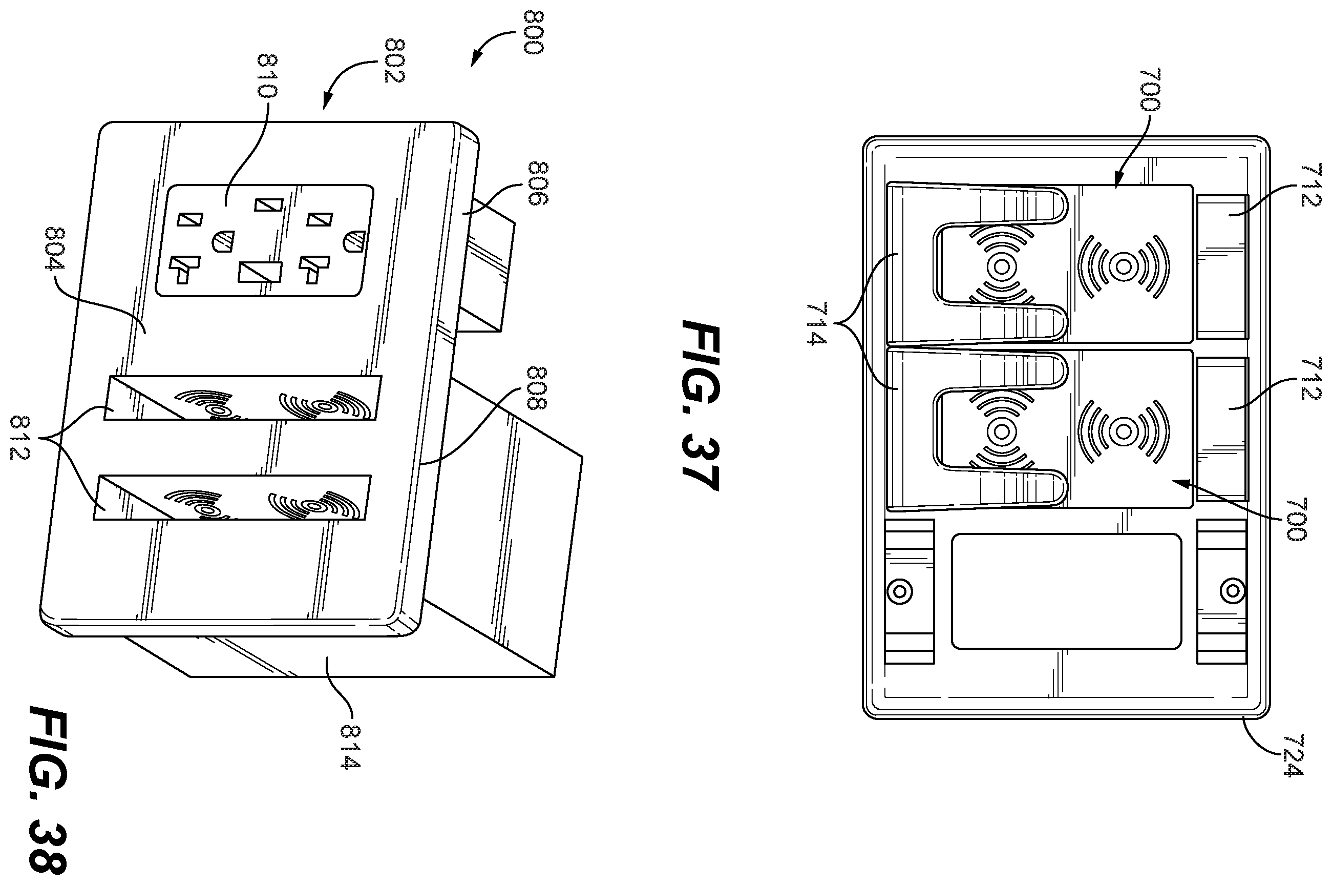 Patent US12614925 Figure 20 – Receptacle inductive charging devices