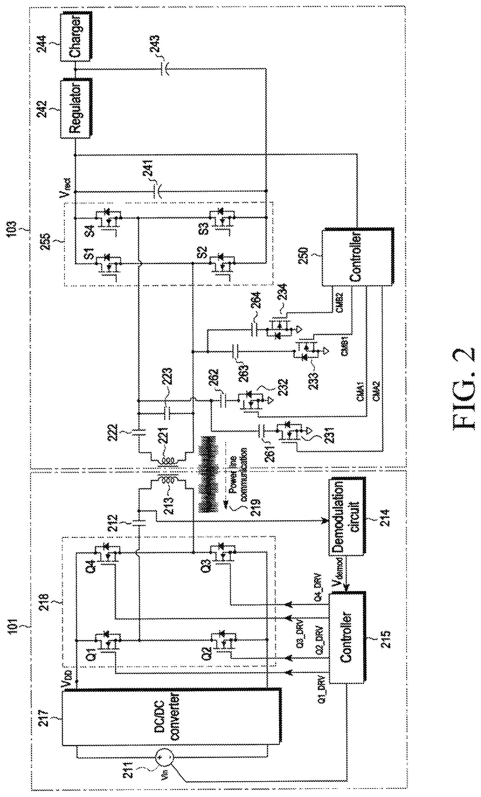 Patent US12614929 Figure 2 – Wireless power transmitting device for detecting foreign object and method for operating the same