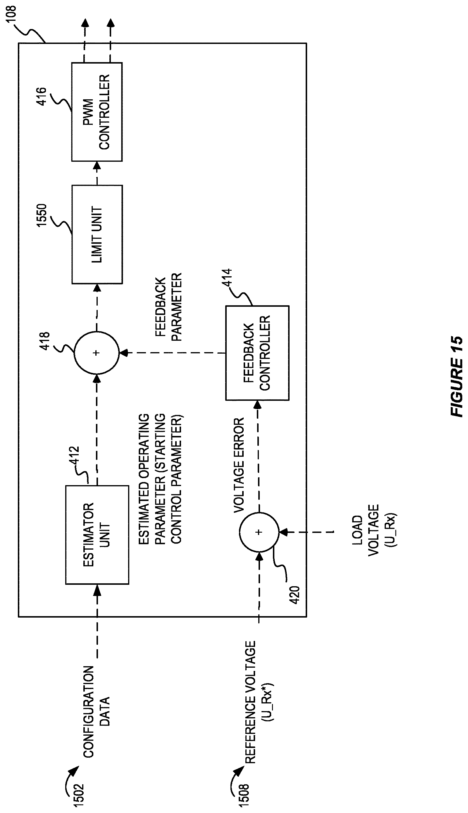 Patent US12614930 Figure 15 – Dynamic control of wireless power for a variable load