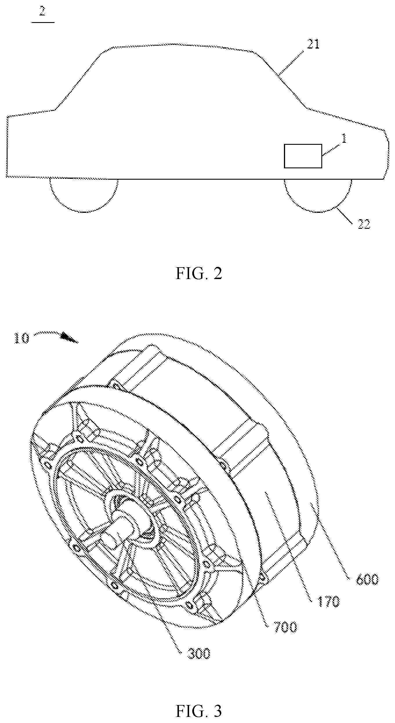 Patent US12614932 Figure 2 – Axial motor, powertrain, and electric device