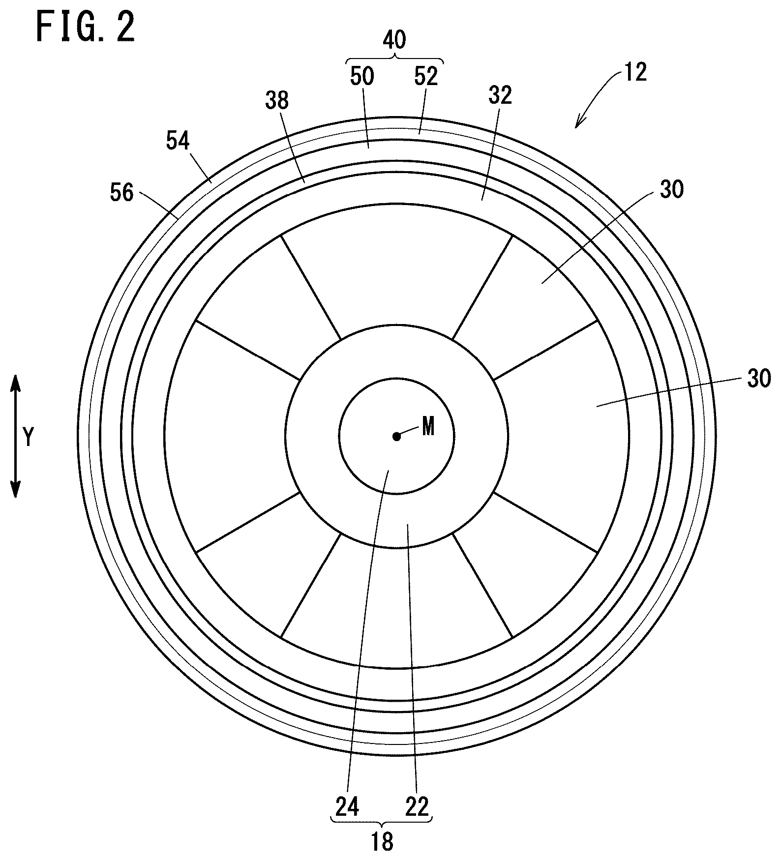 Patent US12614936 Figure 2 – Rotating electric machine and method for manufacturing rotor