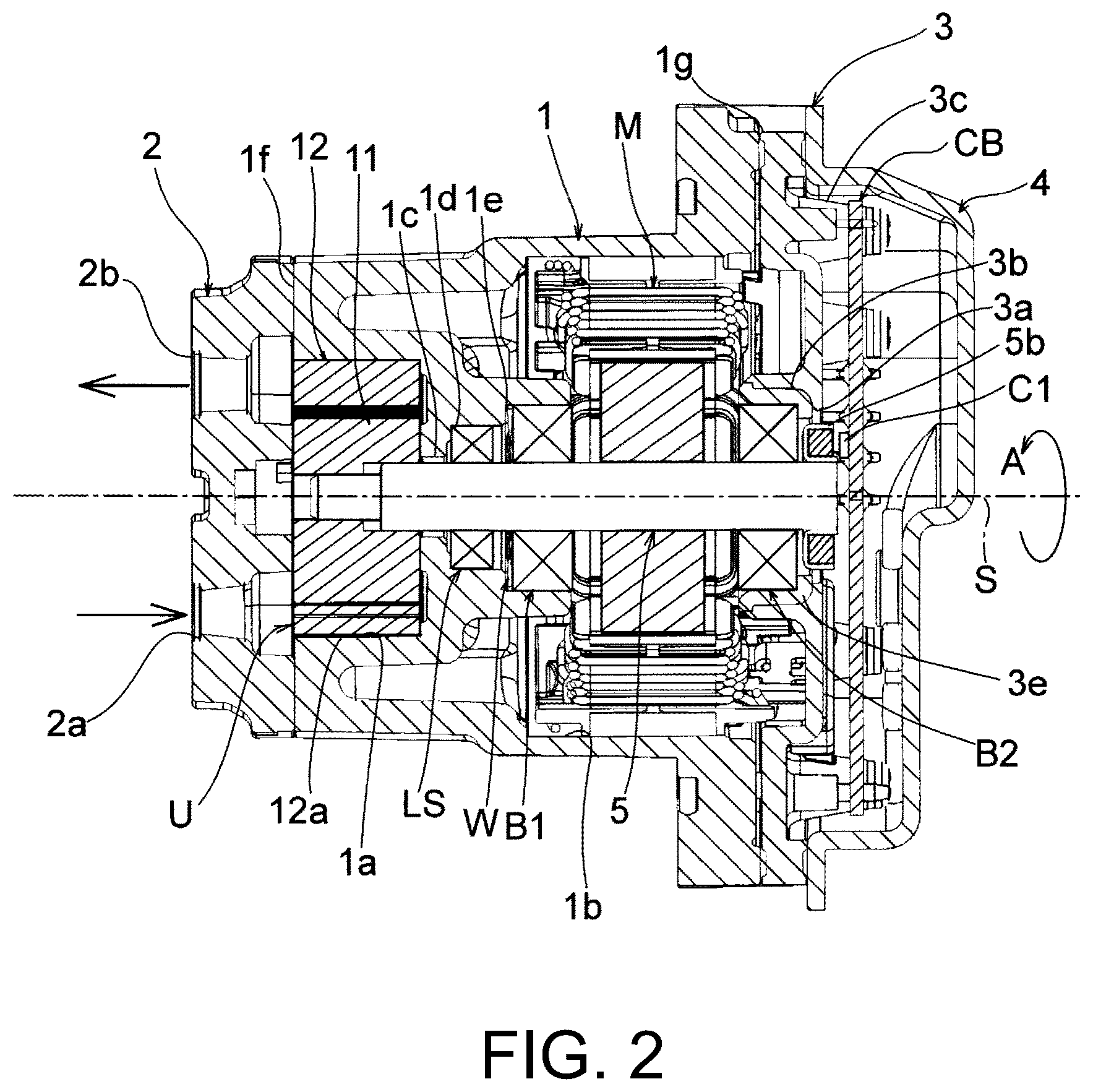 Patent US12614939 Figure 2 – Permanent magnet embedded motor and pump device