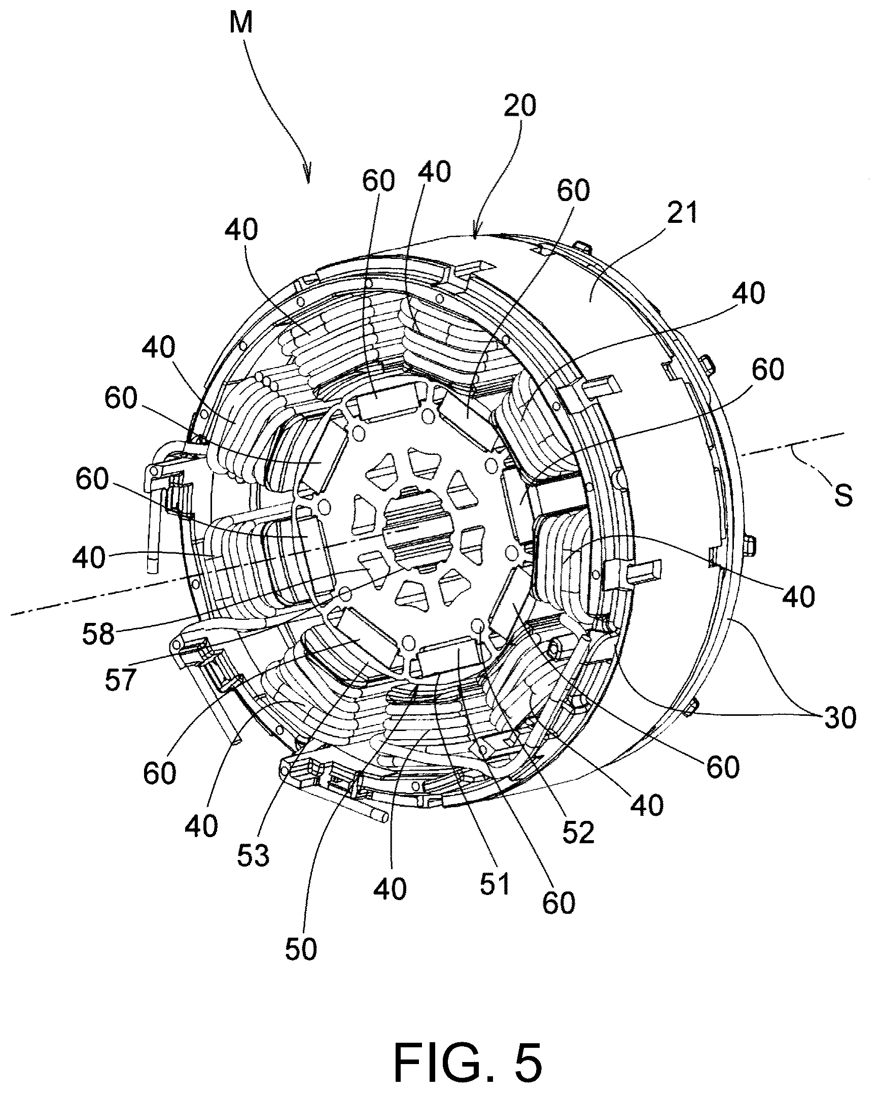 Patent US12614939 Figure 5 – Permanent magnet embedded motor and pump device