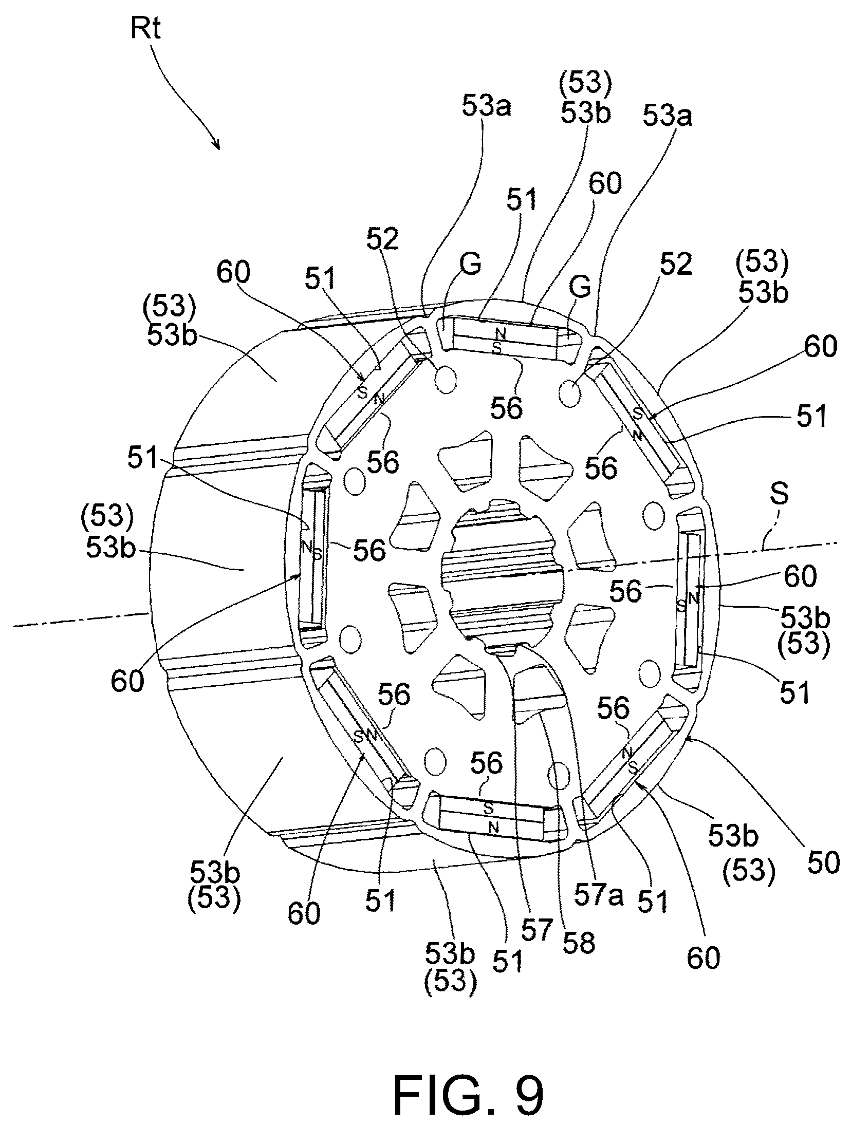 Patent US12614939 Figure 9 – Permanent magnet embedded motor and pump device