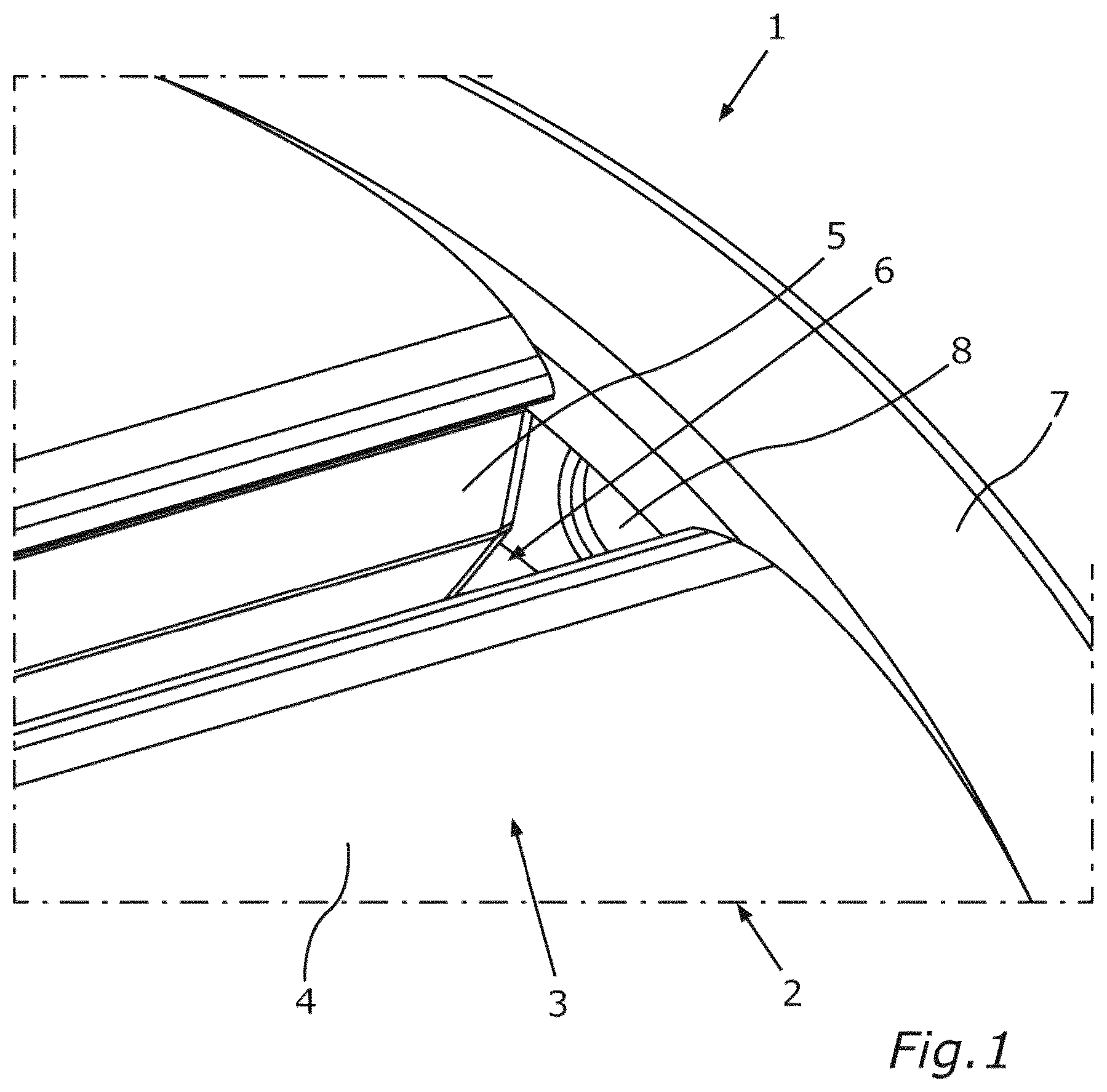 Patent US12614945 Figure 1 – Sliding cover for a salient-pole rotor, having a slidable support, salient-pole rotor, and electric machine