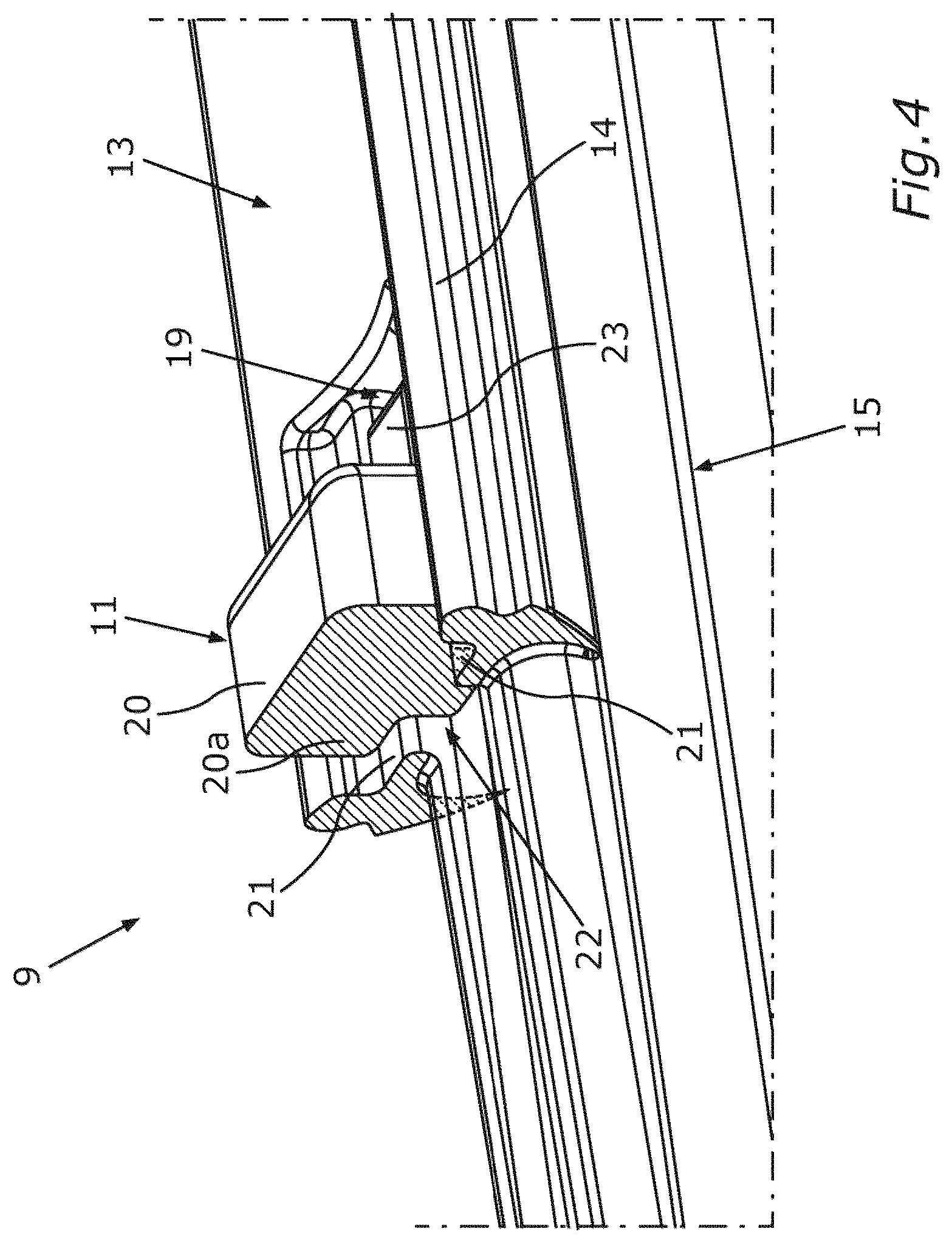 Patent US12614945 Figure 3 – Sliding cover for a salient-pole rotor, having a slidable support, salient-pole rotor, and electric machine