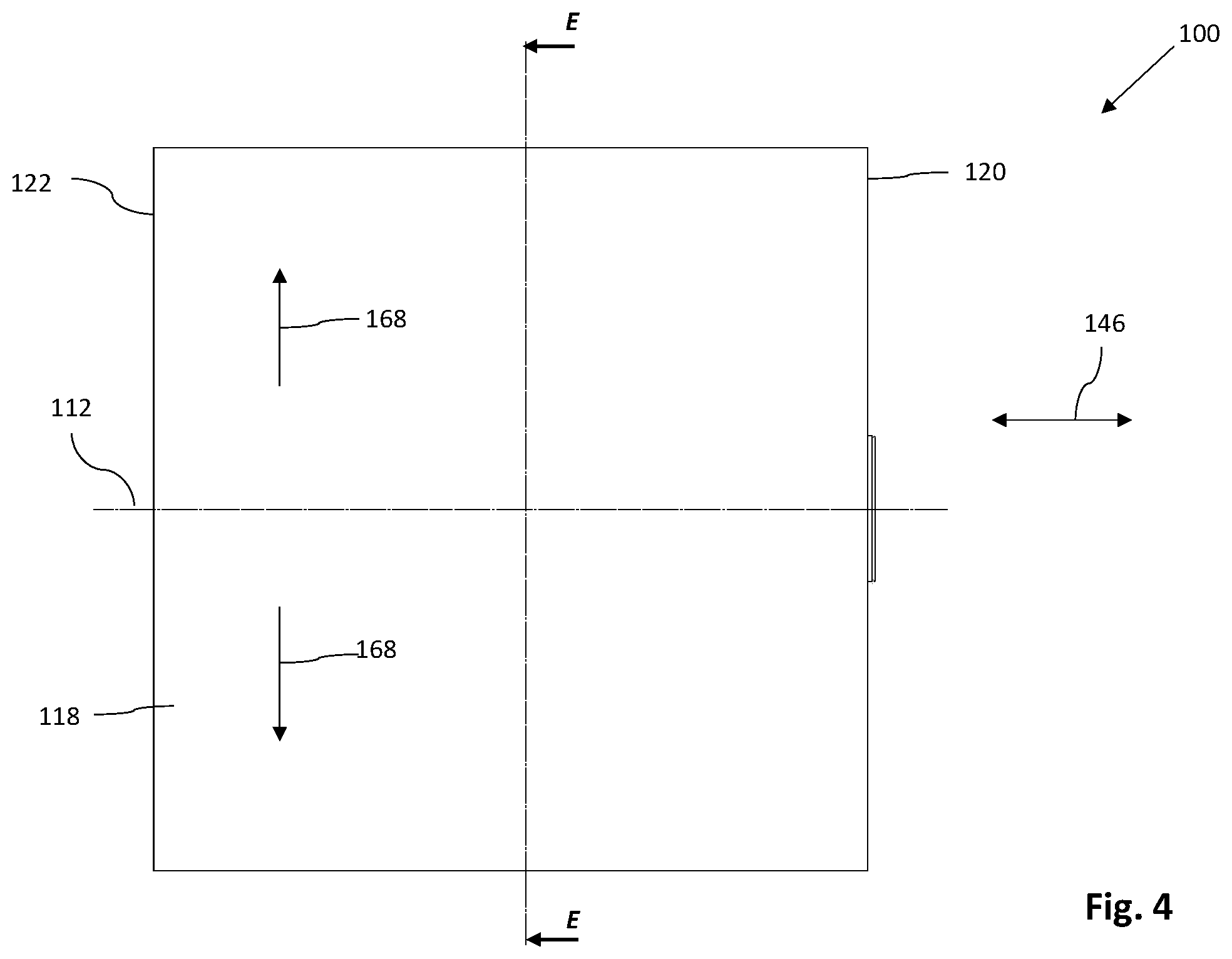 Patent US12614952 Figure 4 – Electric rotating machine with means for draining cooling fluid from a rotor compartment