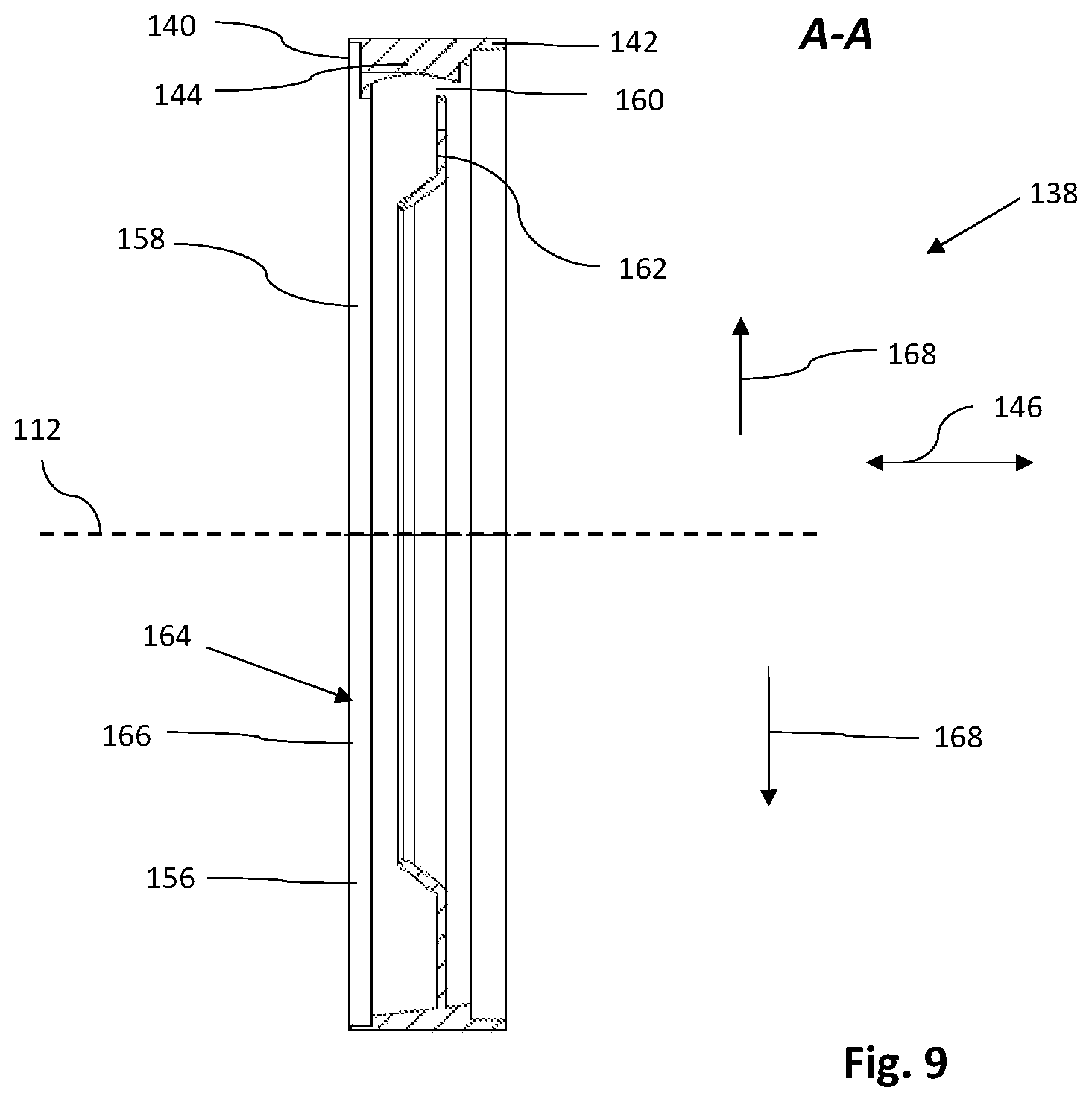 Patent US12614952 Figure 9 – Electric rotating machine with means for draining cooling fluid from a rotor compartment