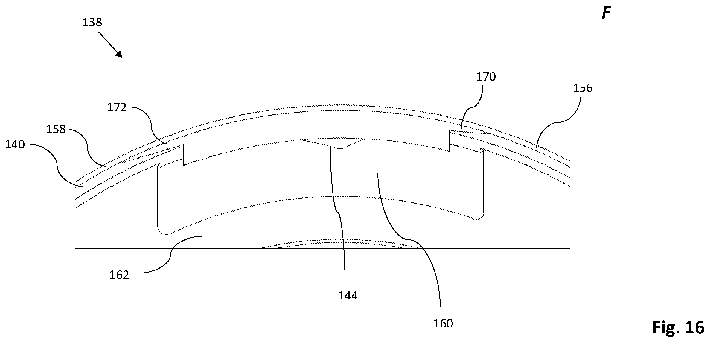 Patent US12614952 Figure 16 – Electric rotating machine with means for draining cooling fluid from a rotor compartment