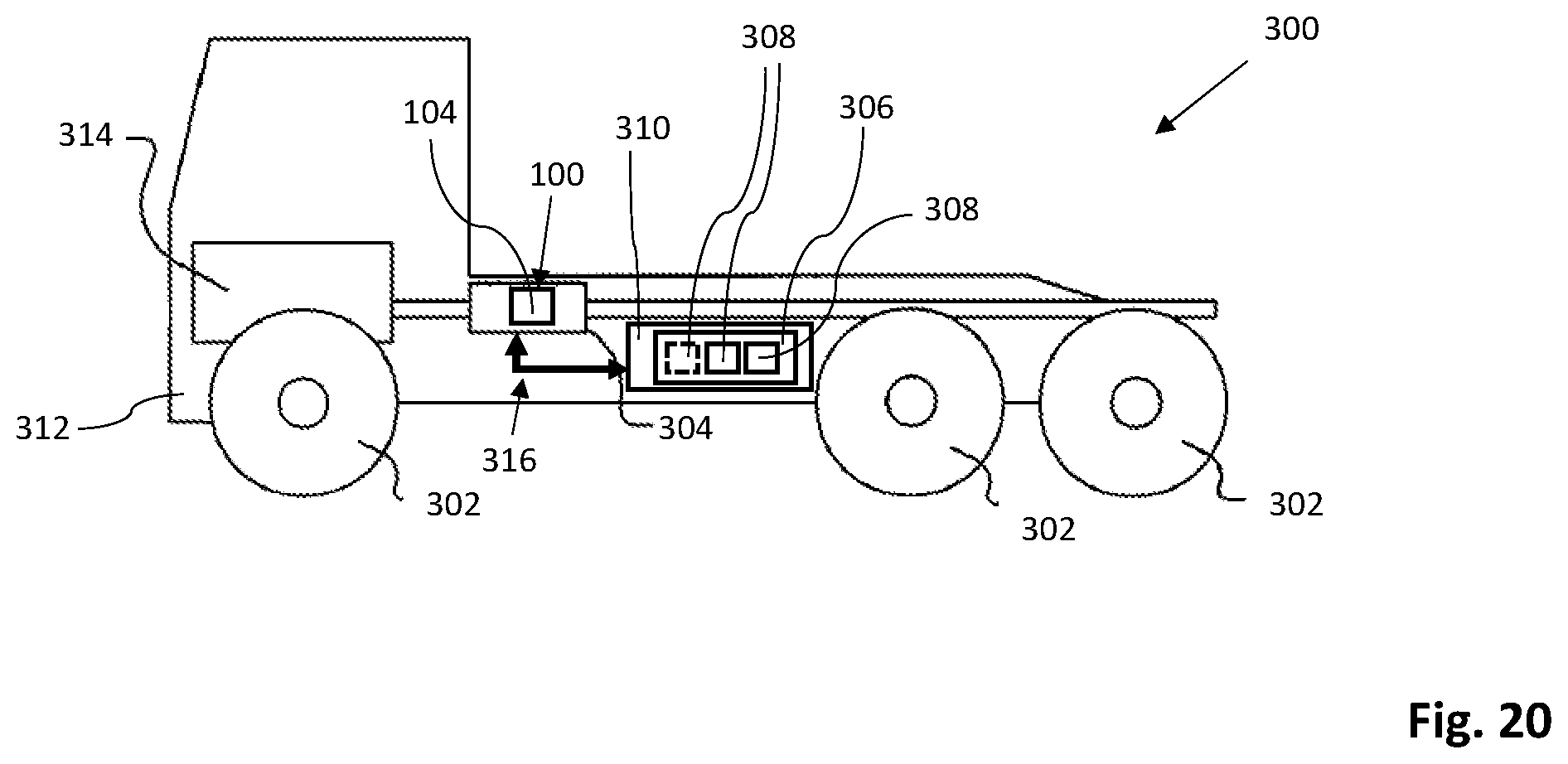 Patent US12614952 Figure 20 – Electric rotating machine with means for draining cooling fluid from a rotor compartment