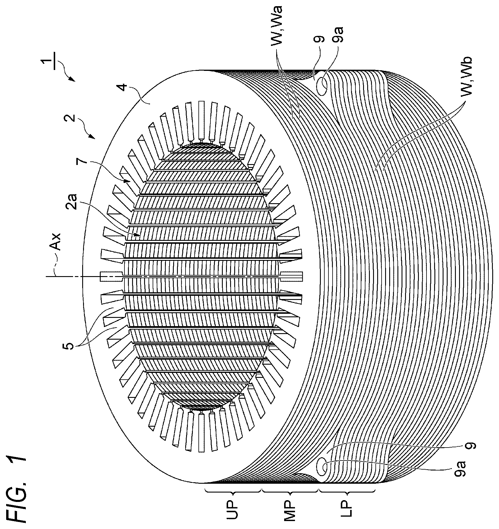 Patent US12614956 Figure 1 – Manufacturing method for laminated iron core and laminated iron core
