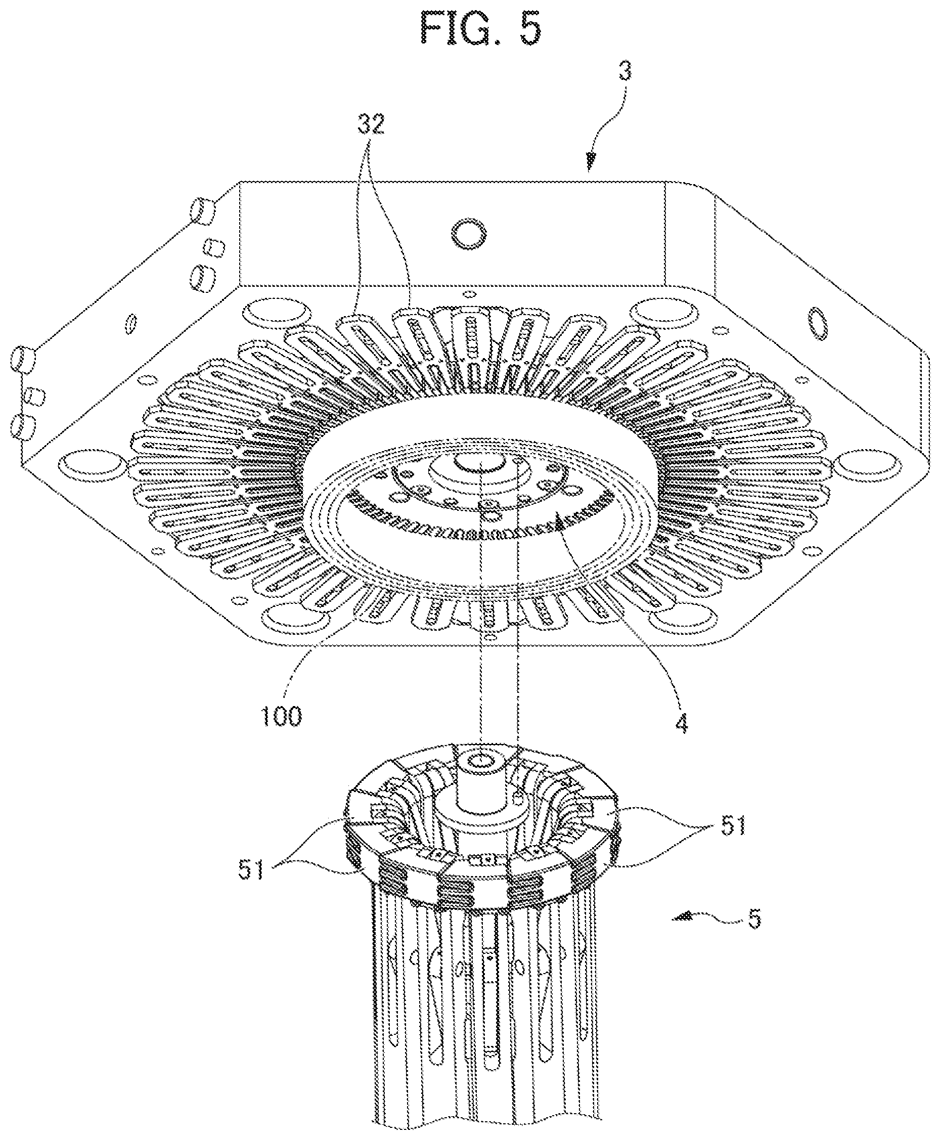 Patent US12614958 Figure 5 – Stator assembly apparatus and stator assembly method