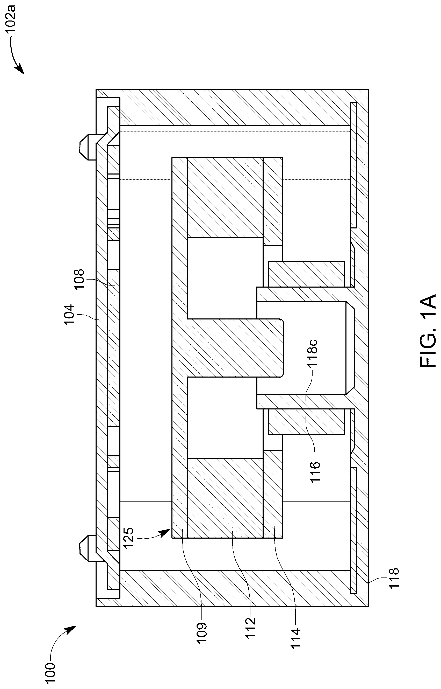 Patent US12614960 Figure 1 – Surface mount haptic actuator