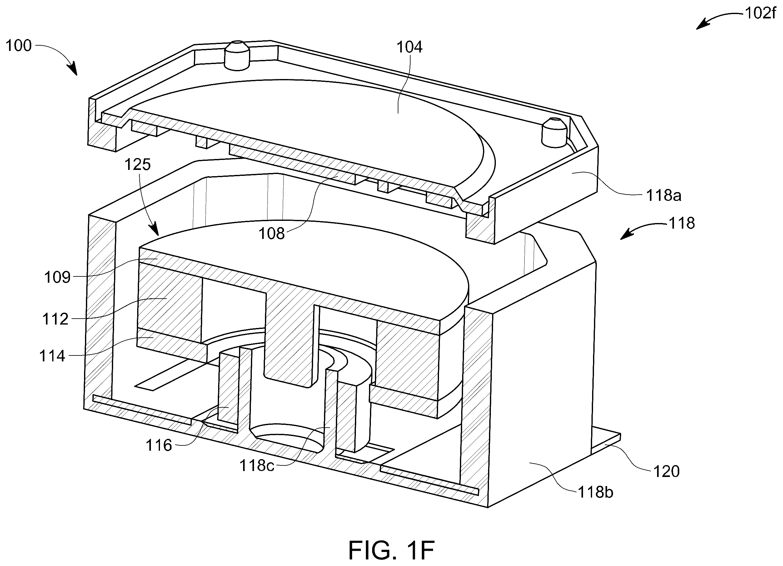 Patent US12614960 Figure 6 – Surface mount haptic actuator