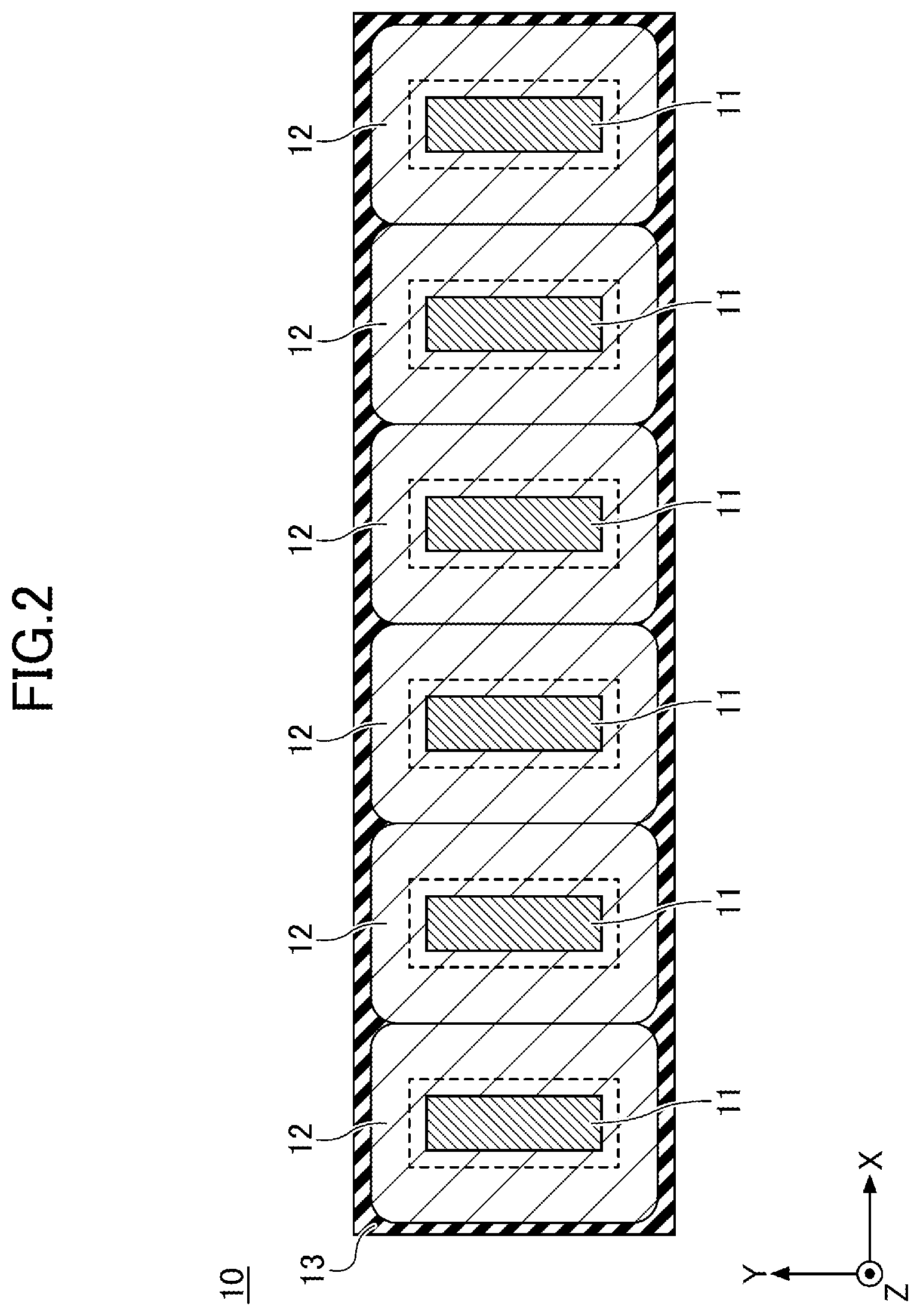Patent US12614961 Figure 2 – Linear motor with specific ratios of dimensions