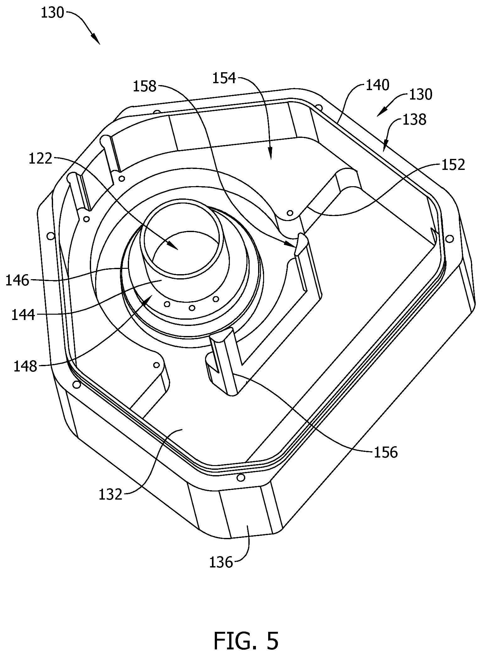 Patent US12614963 Figure 5 – Non-axisymmetric motor with integrated magnetic gearing