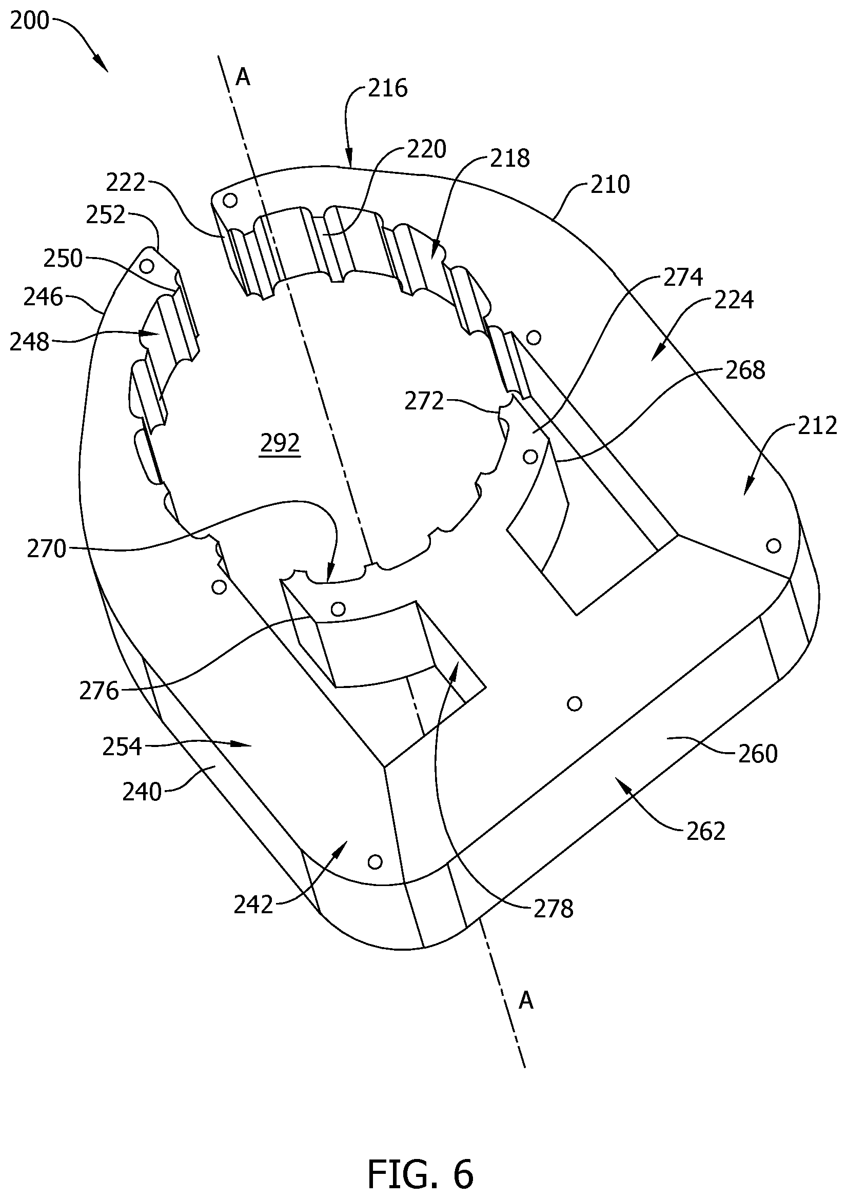 Patent US12614963 Figure 6 – Non-axisymmetric motor with integrated magnetic gearing