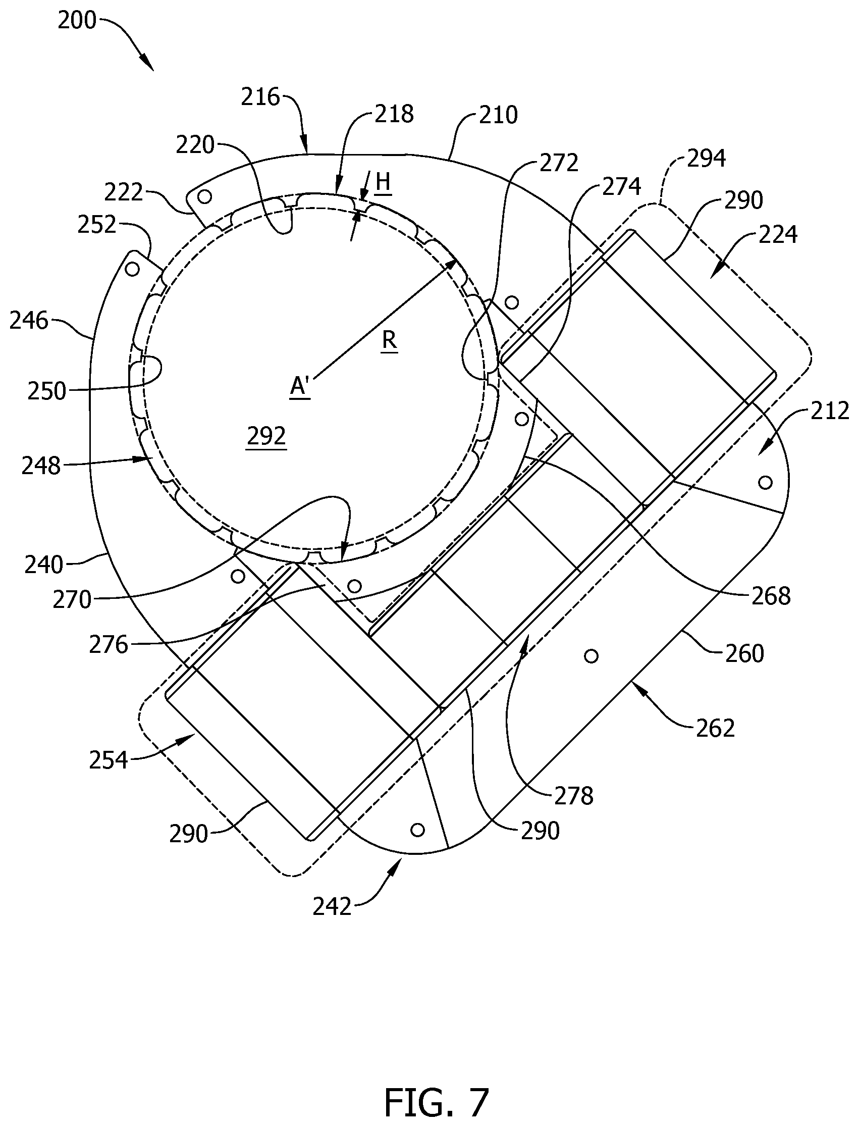 Patent US12614963 Figure 7 – Non-axisymmetric motor with integrated magnetic gearing