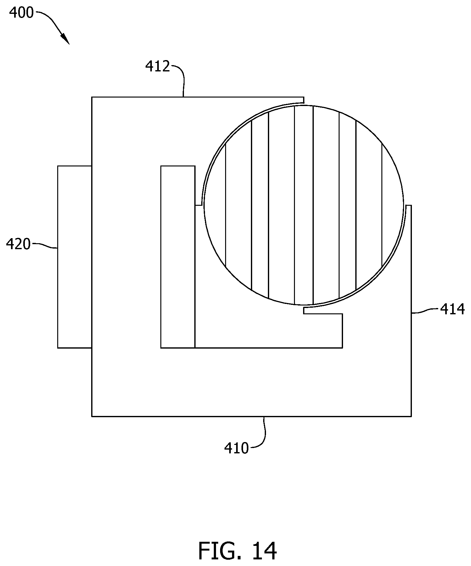 Patent US12614963 Figure 14 – Non-axisymmetric motor with integrated magnetic gearing