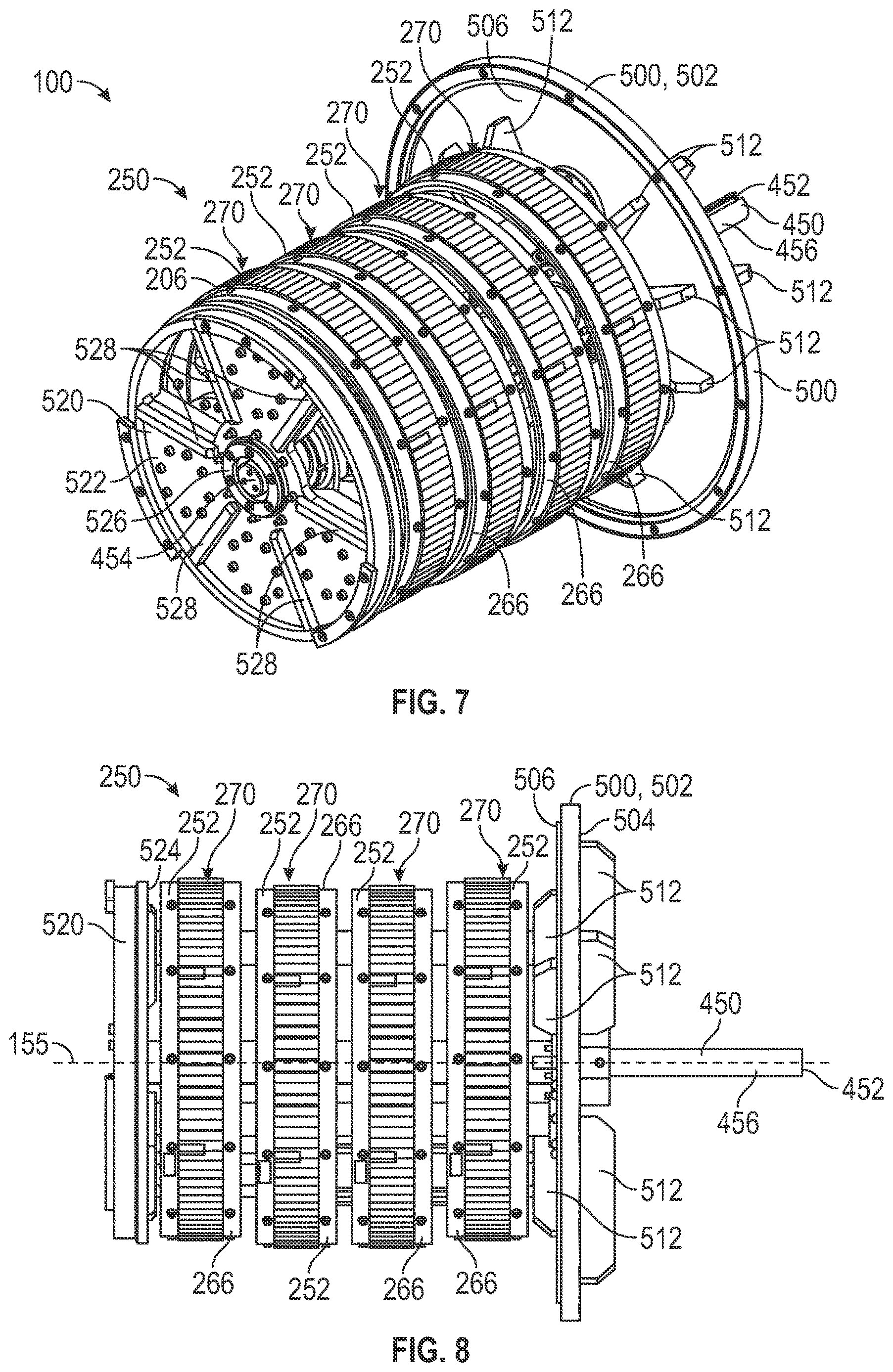 Patent US12614964 Figure 4 – Magnetic transmission systems with eccentric bearing assemblies