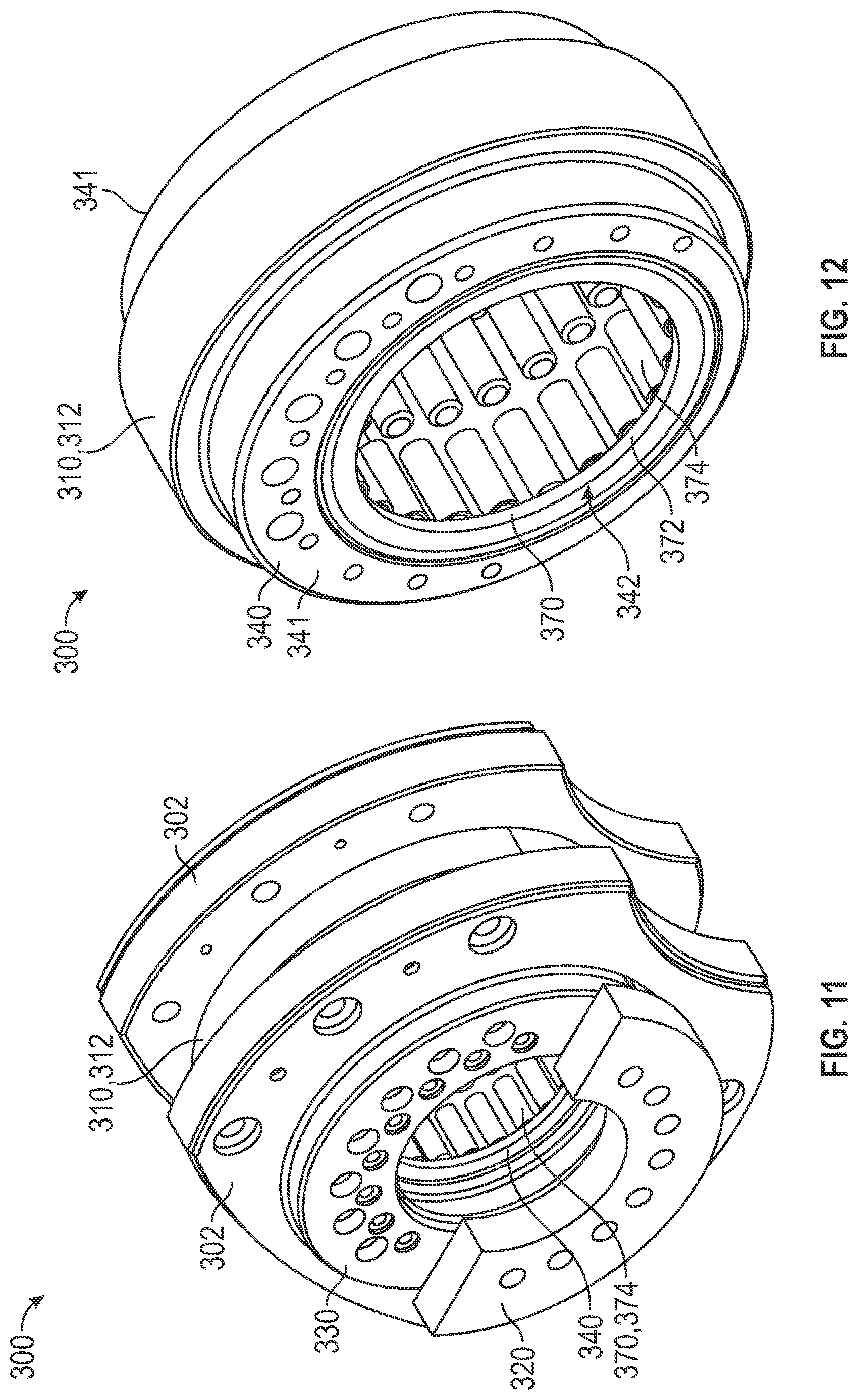Patent US12614964 Figure 6 – Magnetic transmission systems with eccentric bearing assemblies