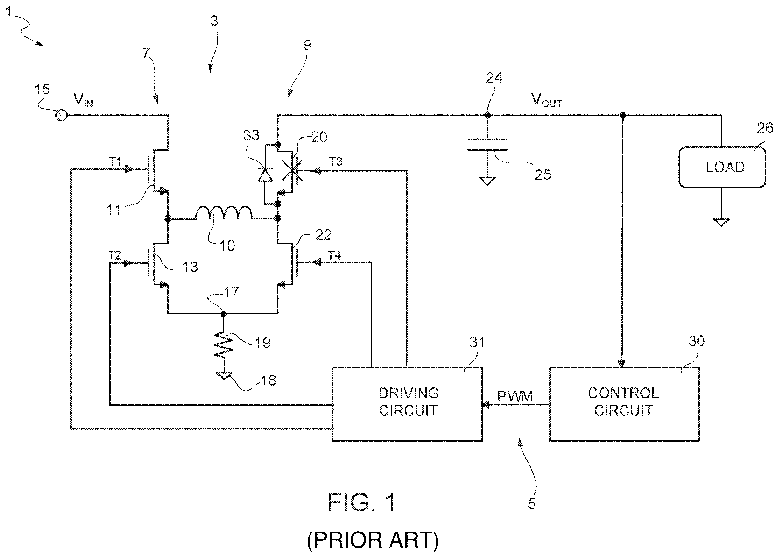 Patent US12614967 — Control device for a switching voltage regulator having reduced audio noise and control method — Figure 1