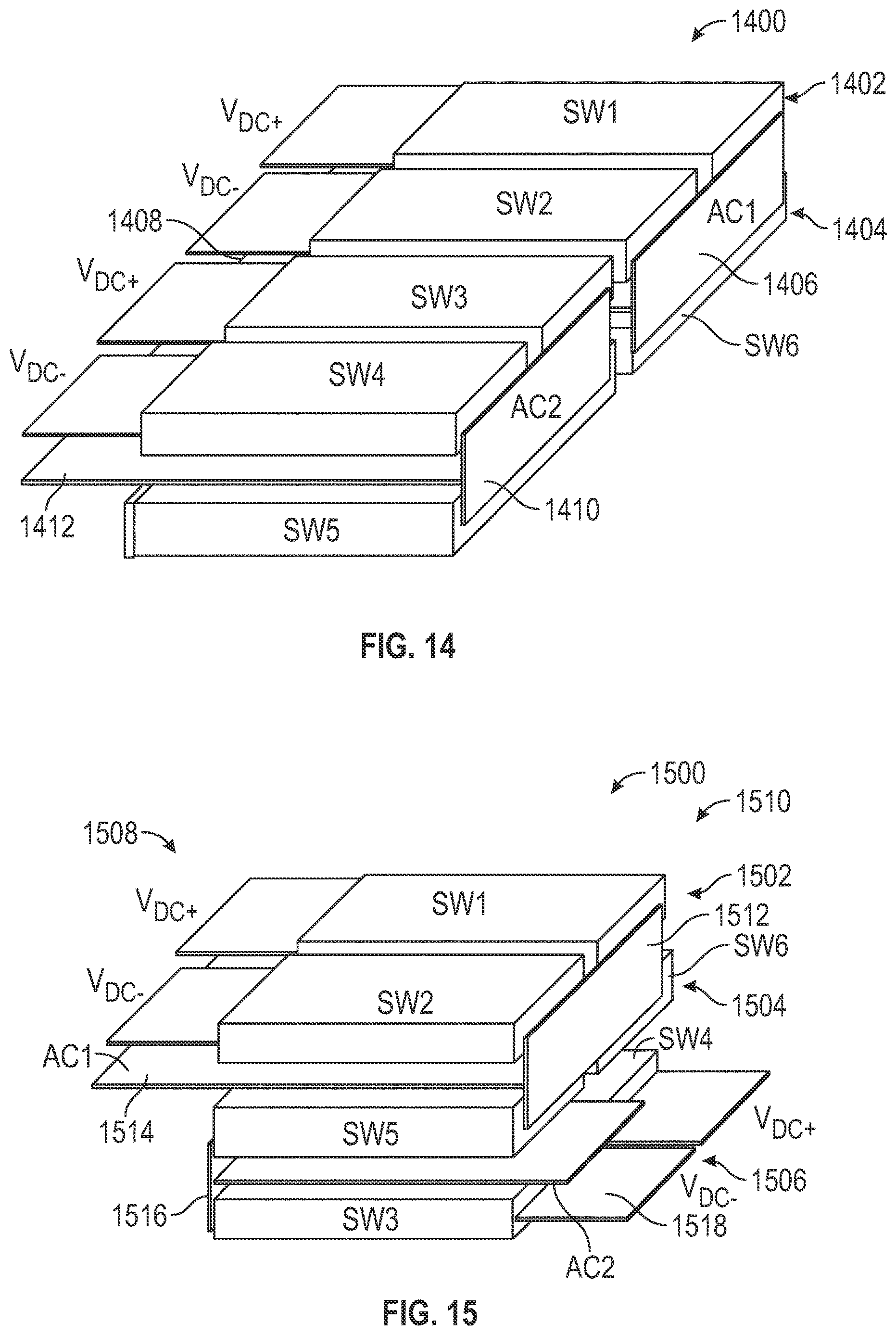 Patent US12614968 Figure 12 – Power stage and power module design to minimize parasitic inductance for multilevel inverter and converter