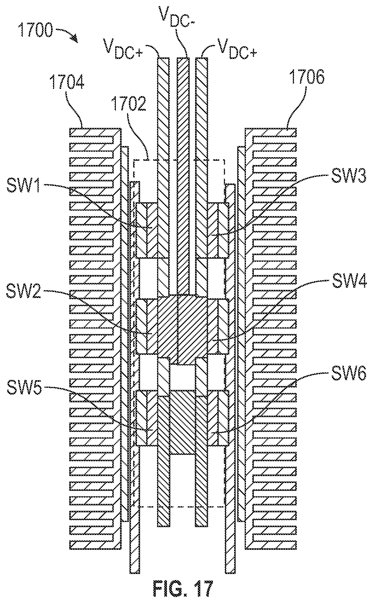 Patent US12614968 Figure 14 – Power stage and power module design to minimize parasitic inductance for multilevel inverter and converter