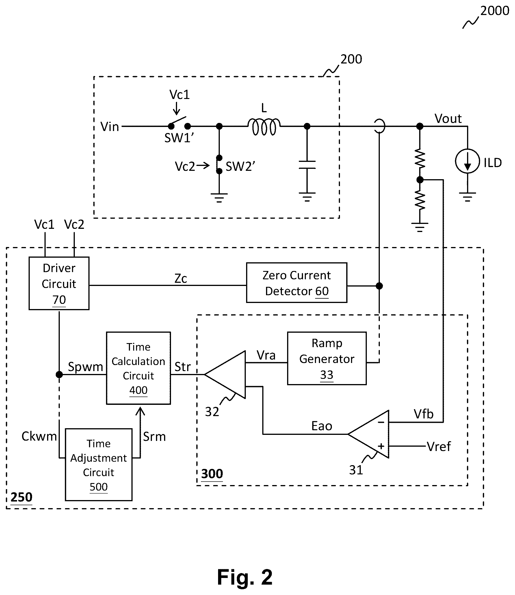 Patent US12614971 Figure 2 – Switching converter having audible noise suppression and conversion control circuit and method thereof