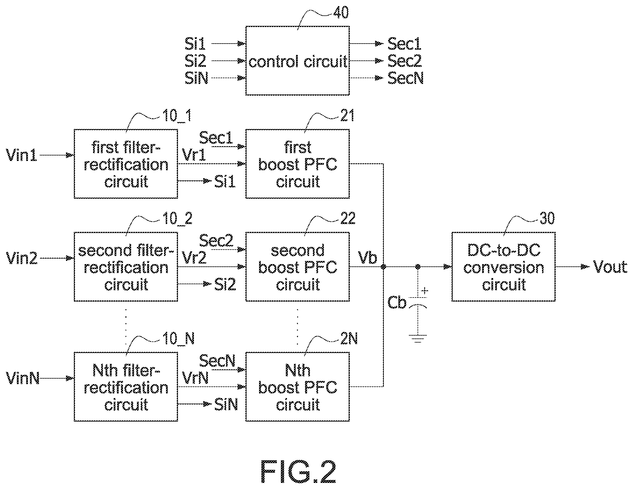 Patent US12614974 Figure 2 – Multi-input power system configured to receive at least two input power sources