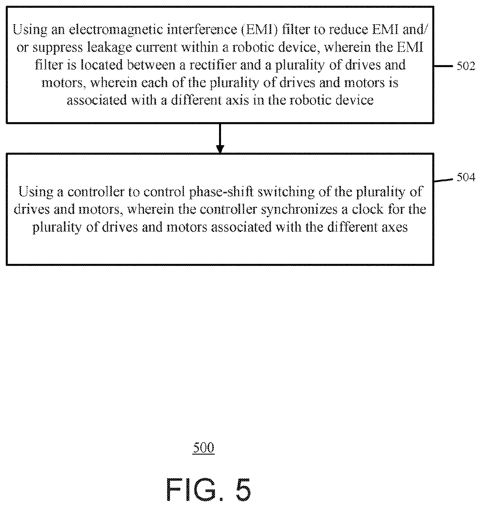 Patent US12614976 Figure 8 – Systems and methods for reducing electromagnetic interference in robotic devices