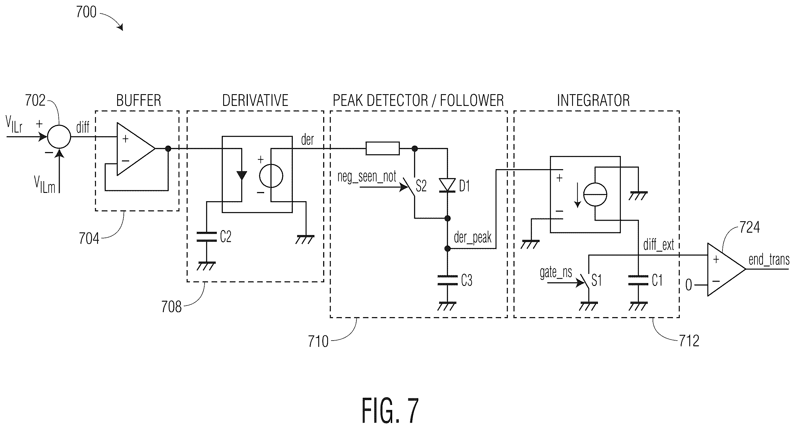Patent US12614977 Figure 5 – Adaptive transition time measurement in an asymmetrical half bridge