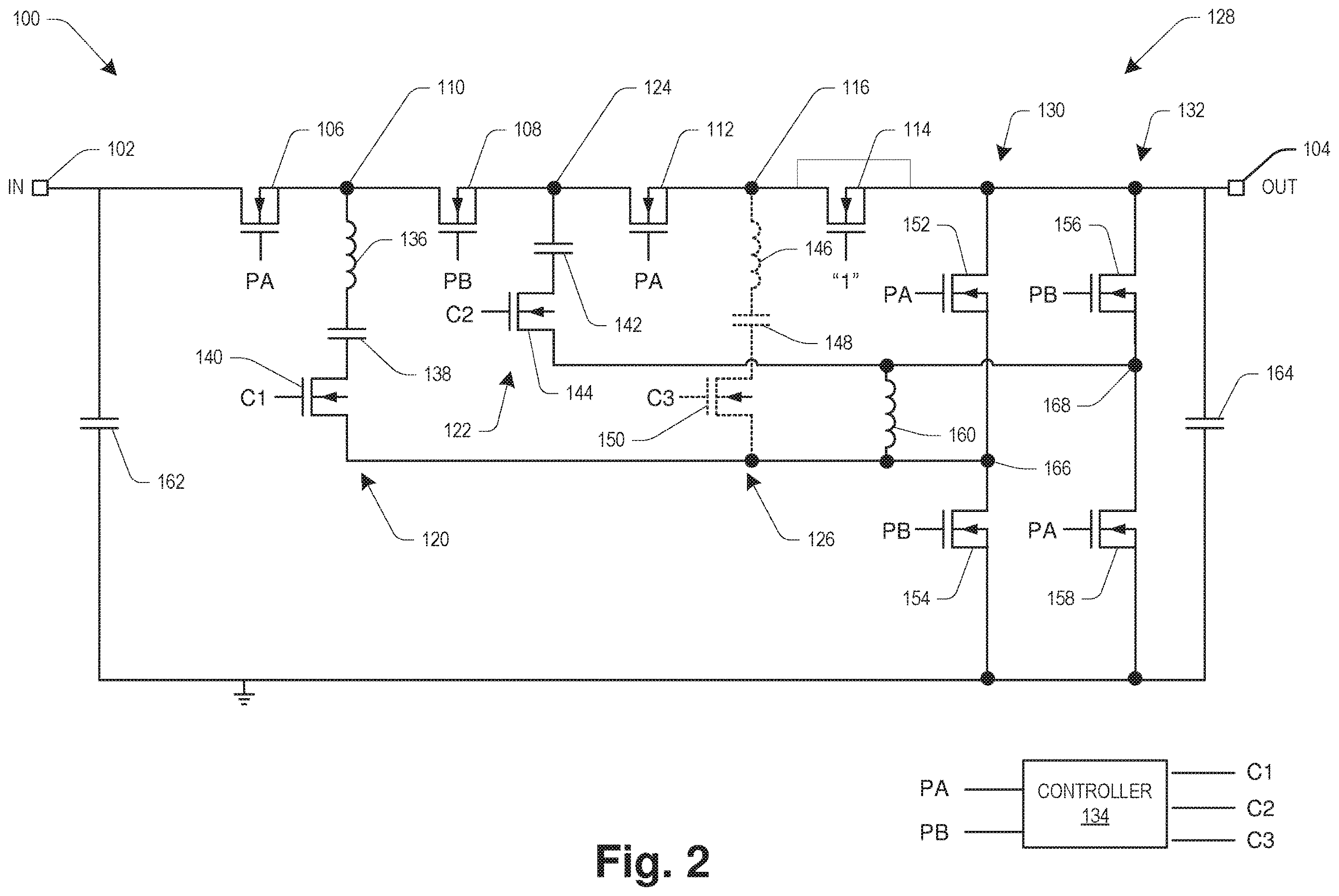 Patent US12614978 Figure 2 – Capacitor converter