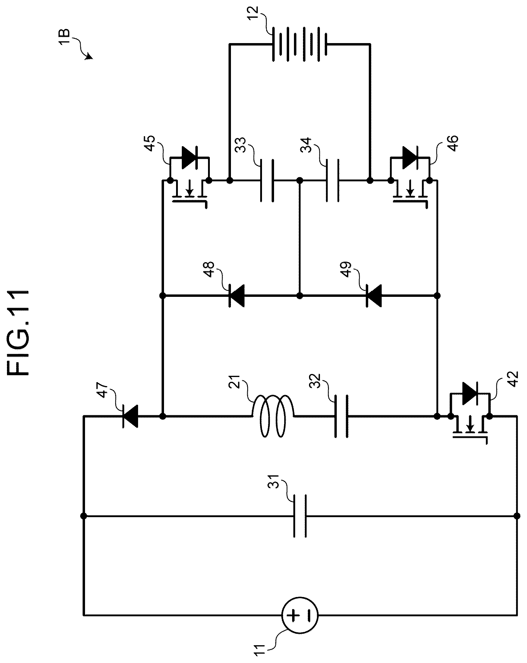 Patent US12614980 Figure 11 – Charge pump circuit
